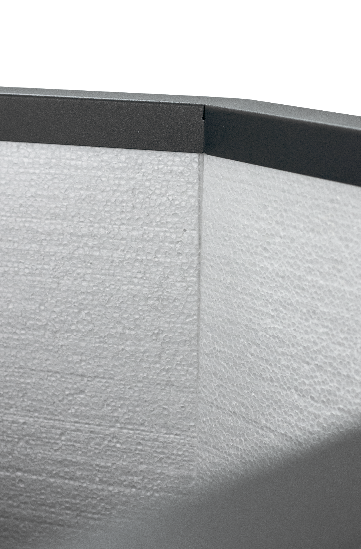 Pflanzkübel TENGE | 600 x 500 mm | ohne Pflanzeinsatz | mit Dämmung | Schwarz