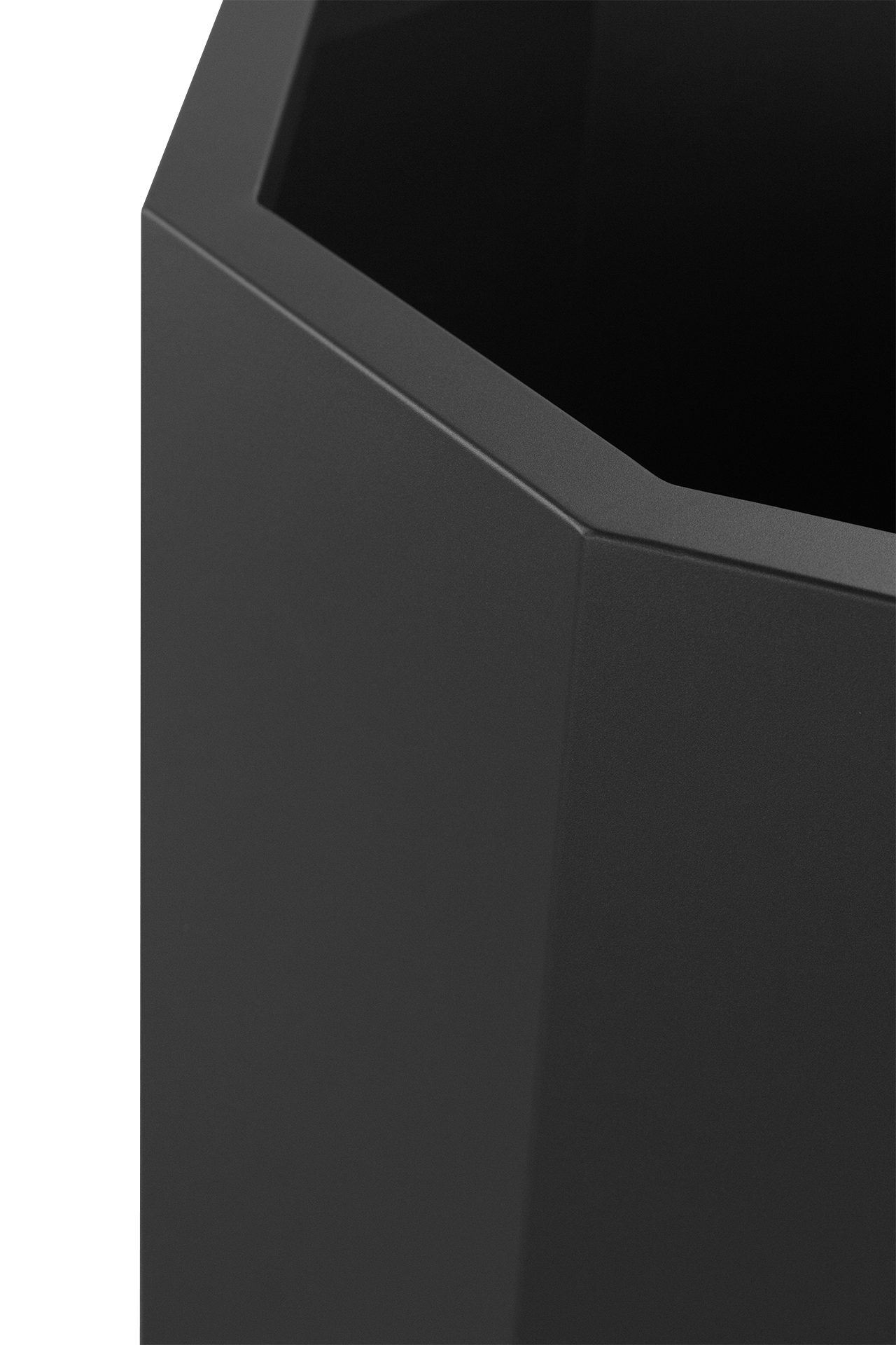 Pflanzkübel TENGE | 450 x 375 mm | mit Pflanzeinsatz | ohne Dämmung | Schwarz