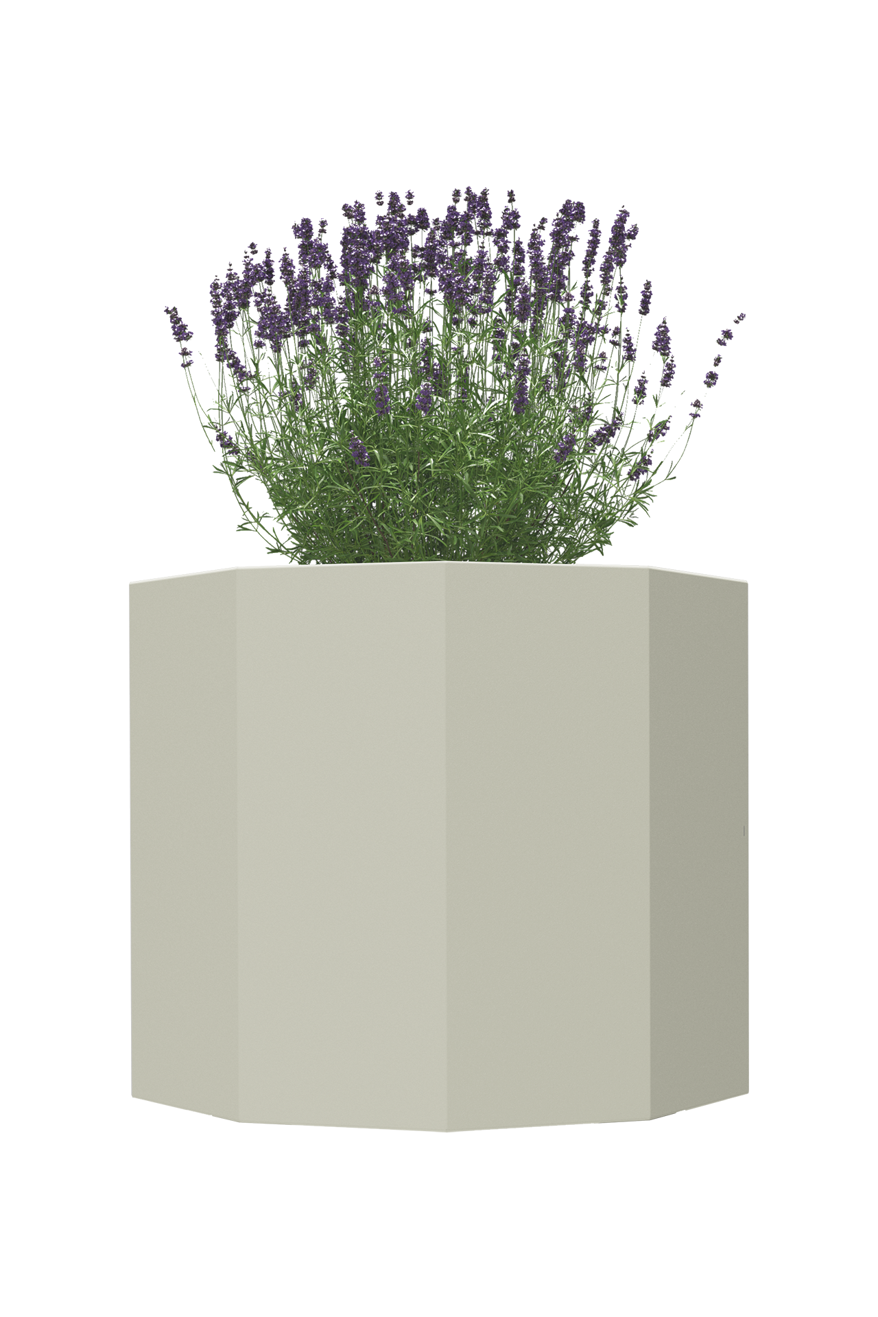 Pflanzkübel TENGE | 450 x 375 mm | mit Pflanzeinsatz | ohne Dämmung | Bianco