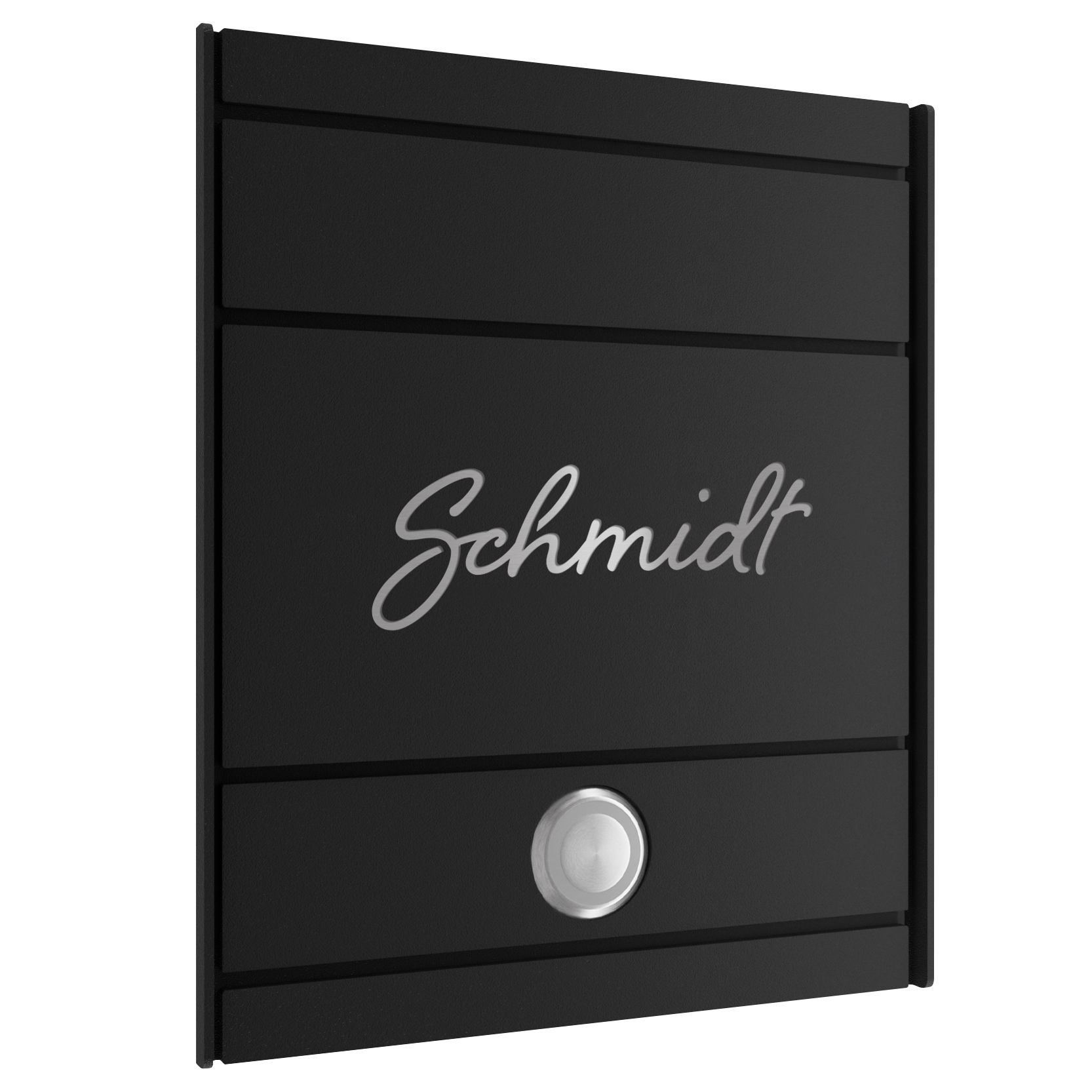 Türklingel FIVE CURVED | Tiefschwarz RAL 9005