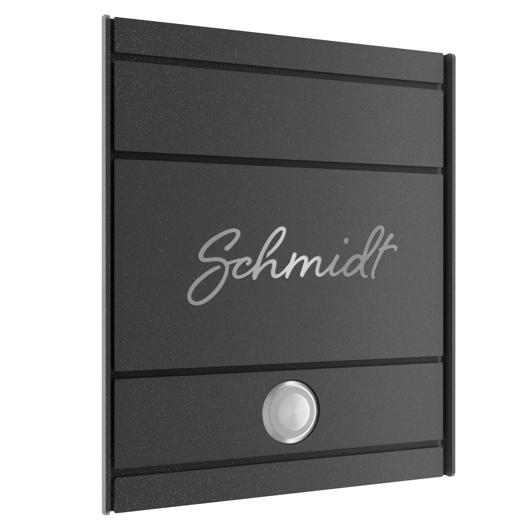 Türklingel FIVE CURVED | DB703 Eisenglimmer-Grau