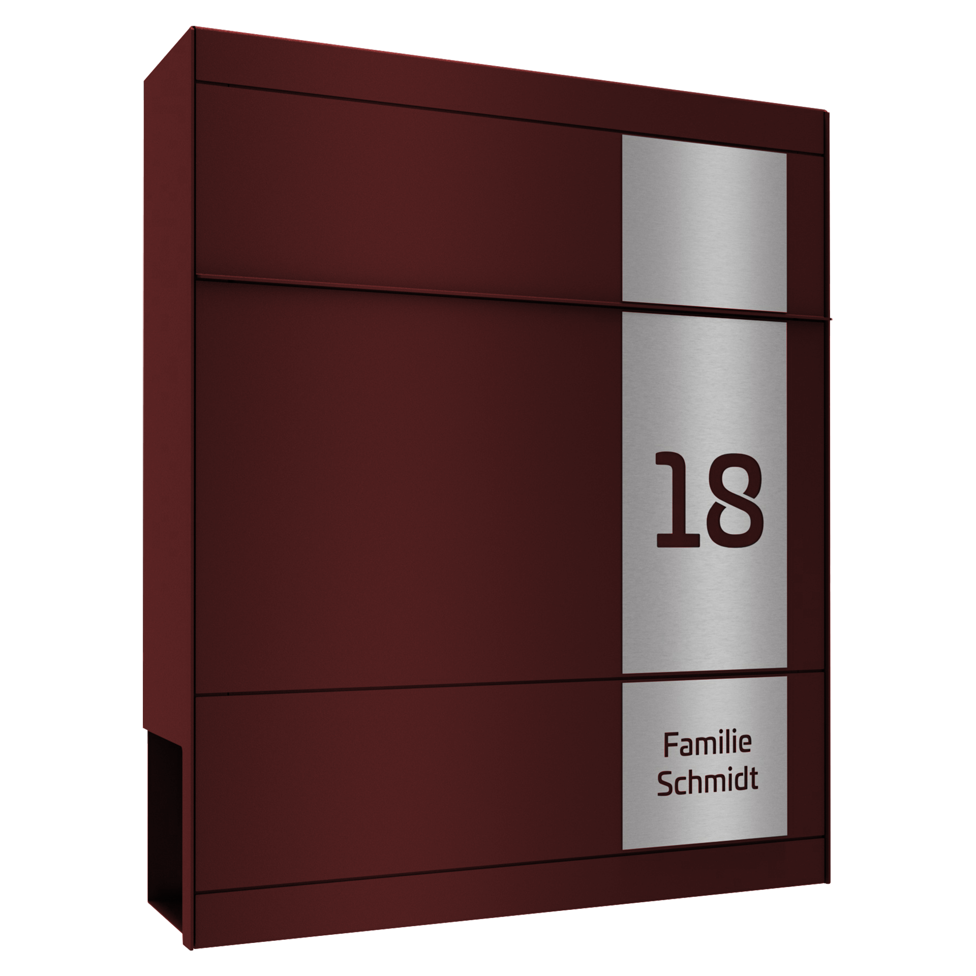 Briefkasten FIVE SQUARE | Mit Zeitungsfach | Wunschfarbe
