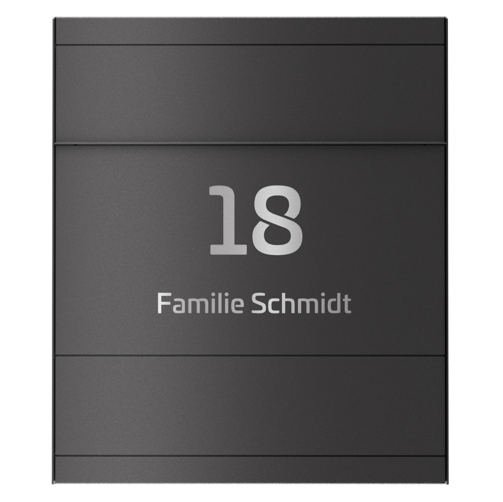Briefkasten FIVE SELECT | Mit Zeitungsfach | Eisenglimmer Grau DB703