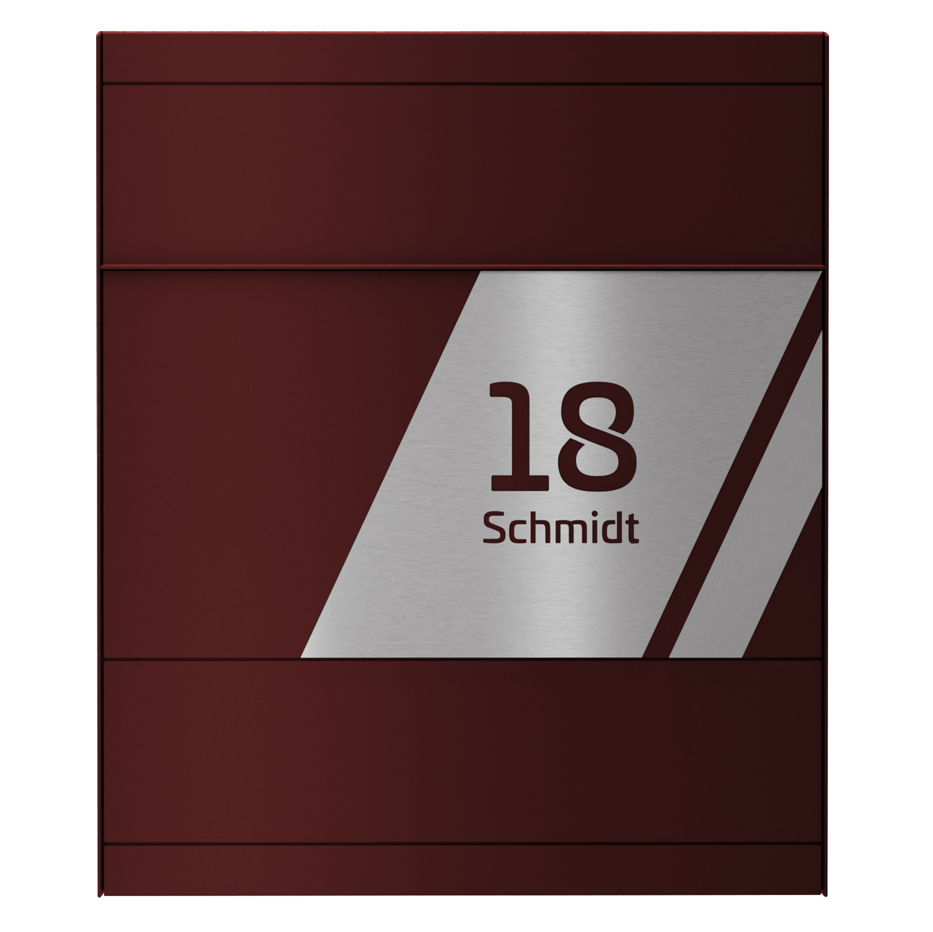 Briefkasten FIVE SKEW | Mit Zeitungsfach | Wunschfarbe