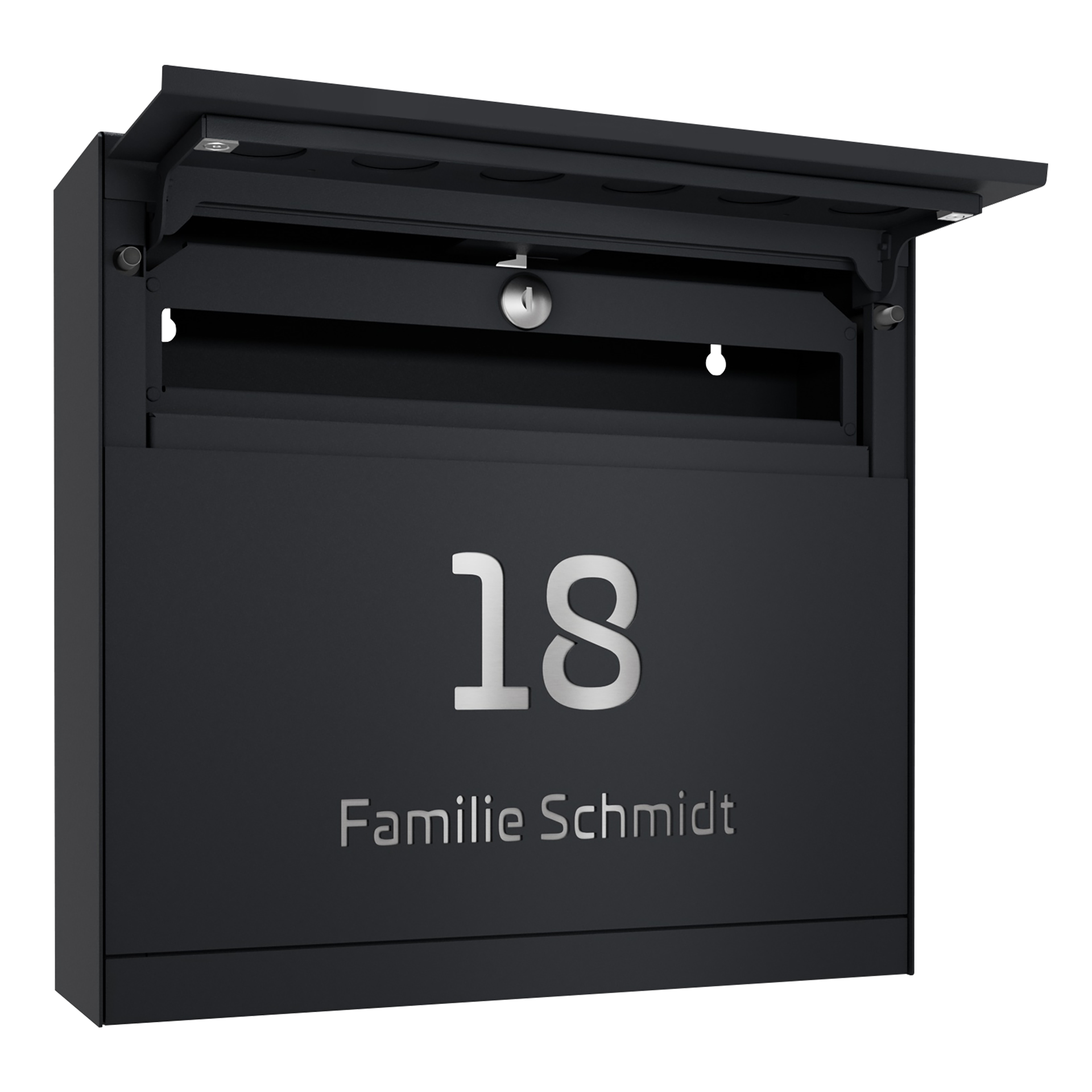 Briefkasten FOUR SELECT | Ohne Zeitungsfach | Anthrazitgrau RAL 7016