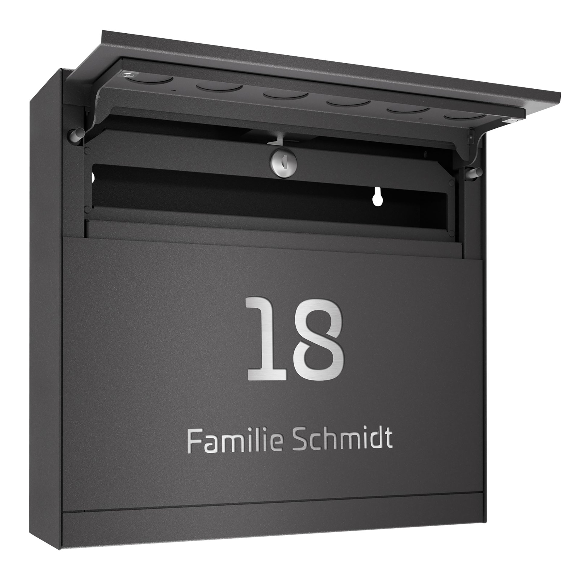 Briefkasten FOUR SELECT | Ohne Zeitungsfach | Eisenglimmer Grau DB703