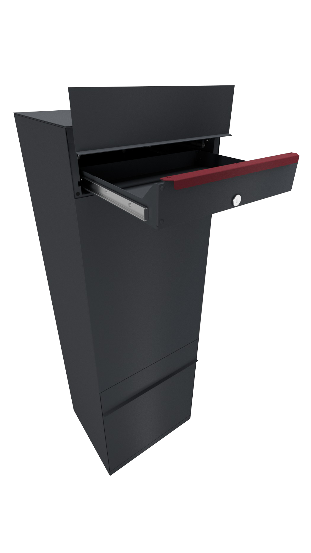 Paketbox SEVEN SELECT | Entnahmeseite: Rückseite | 1 Briefkasten | Anthrazitgrau RAL 7016