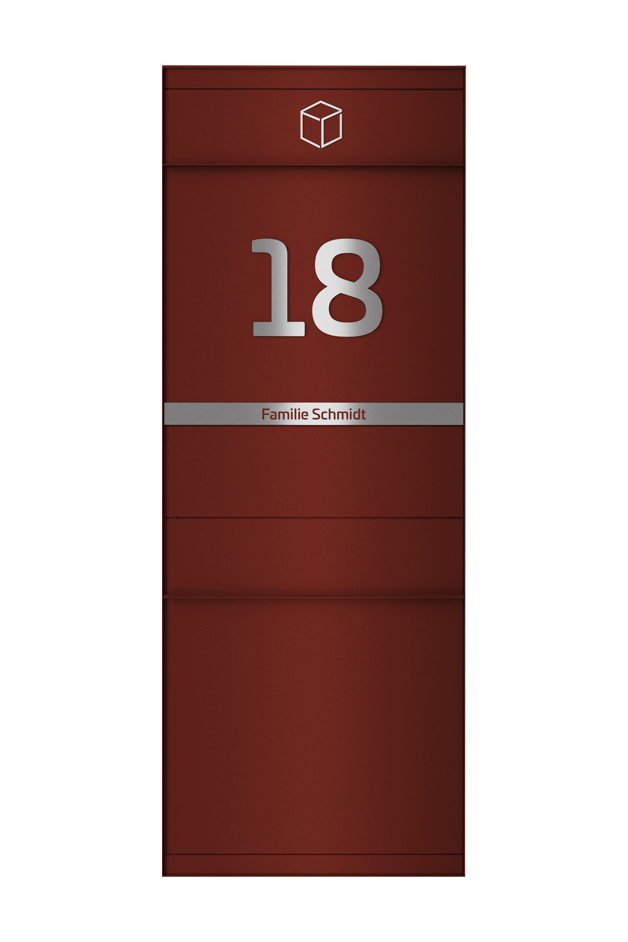 Paketbox SEVEN LINE Ohne Funktionstechnik | Vorderseitige Entnahme | ohne Briefkasten | in Wunschfarbe