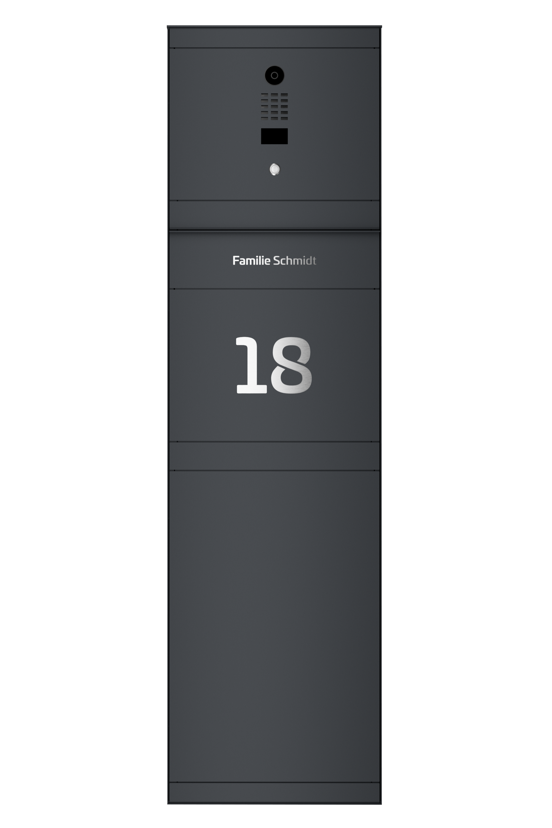 Standbriefkasten SELECT | mit Doorbird | Ohne Zeitungsfach | Anthrazitgrau RAL 7016