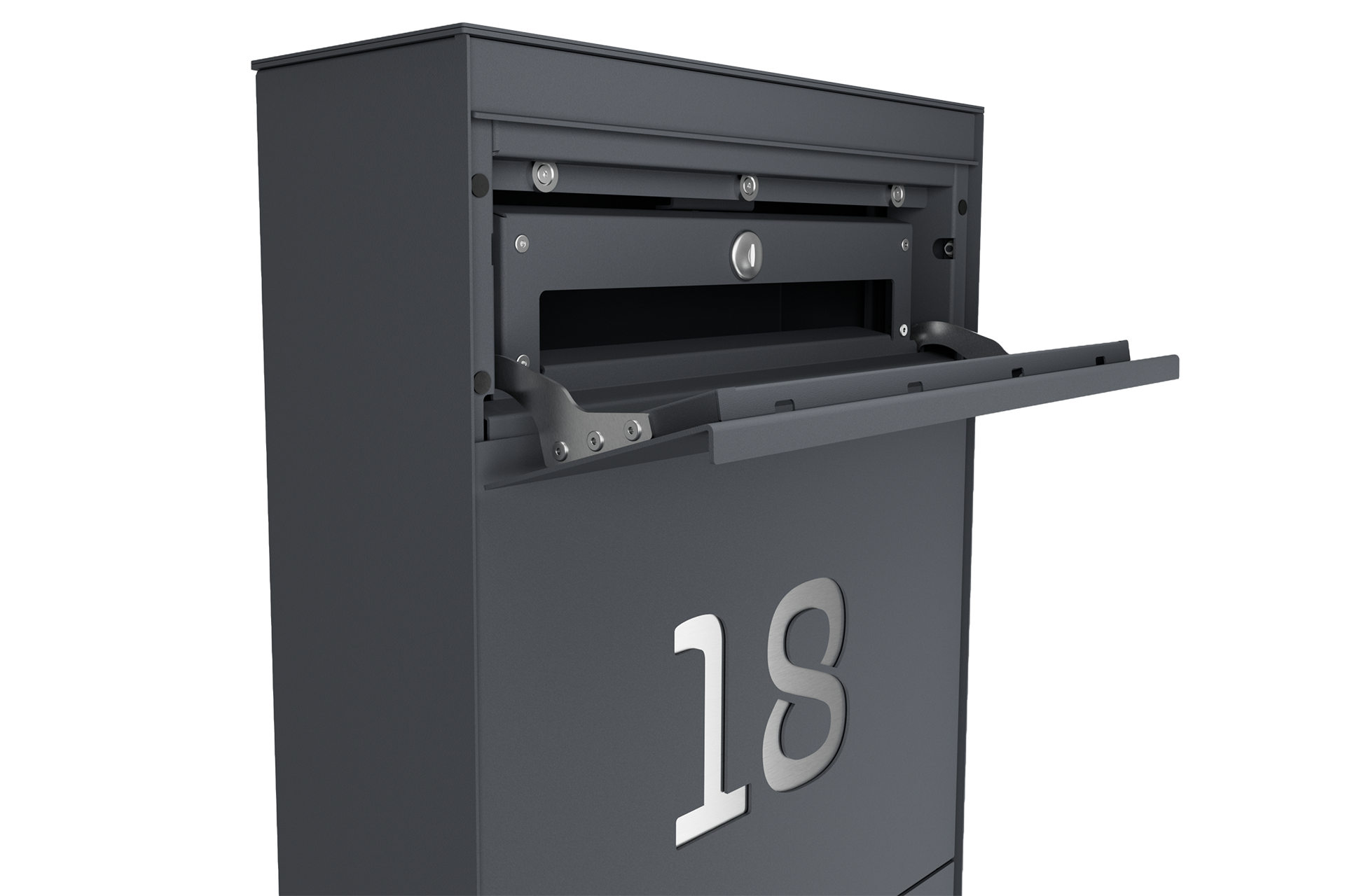Standbriefkasten SELECT | ohne Funktionstechnik | Ohne Zeitungsfach | Anthrazitgrau RAL 7016