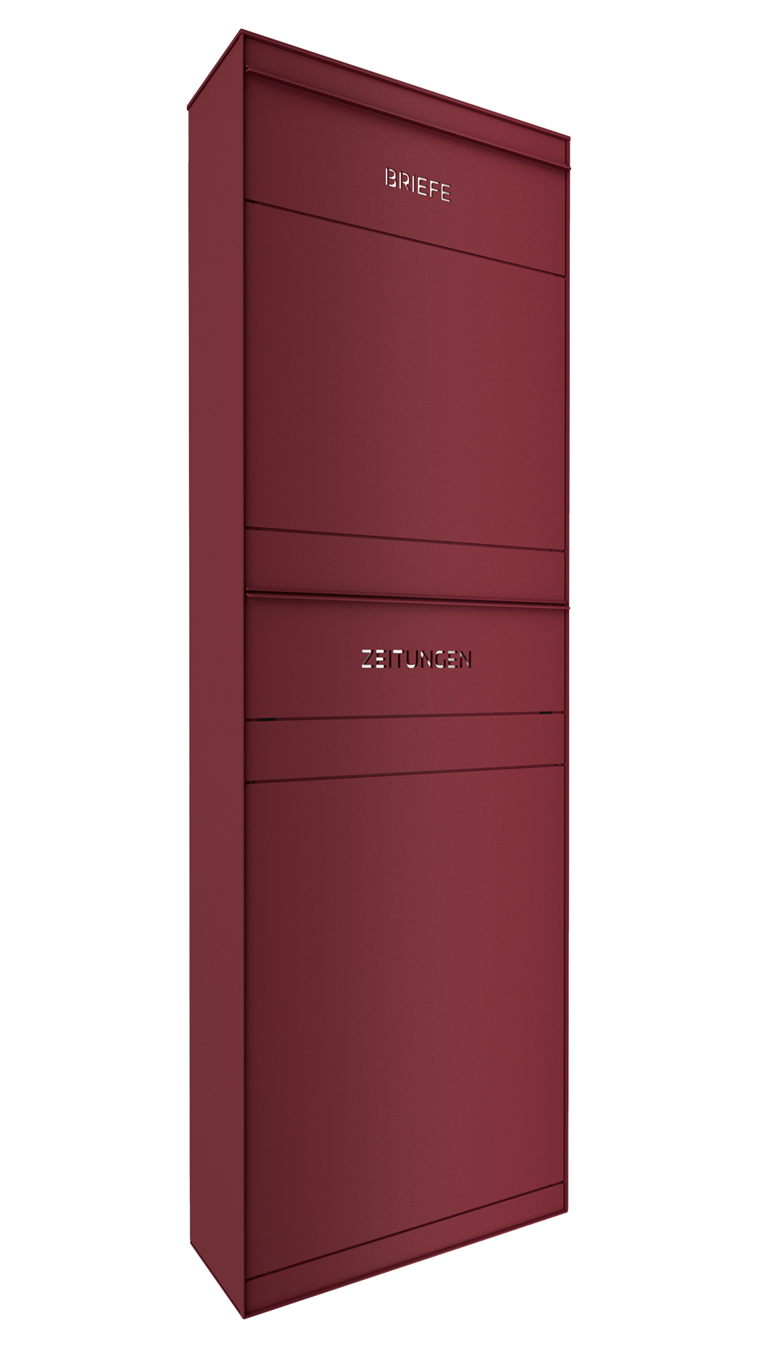 Standbriefkasten Mit Beschriftung | ohne Funktionstechnik | Mit Zeitungsfach | Wunschfarbe