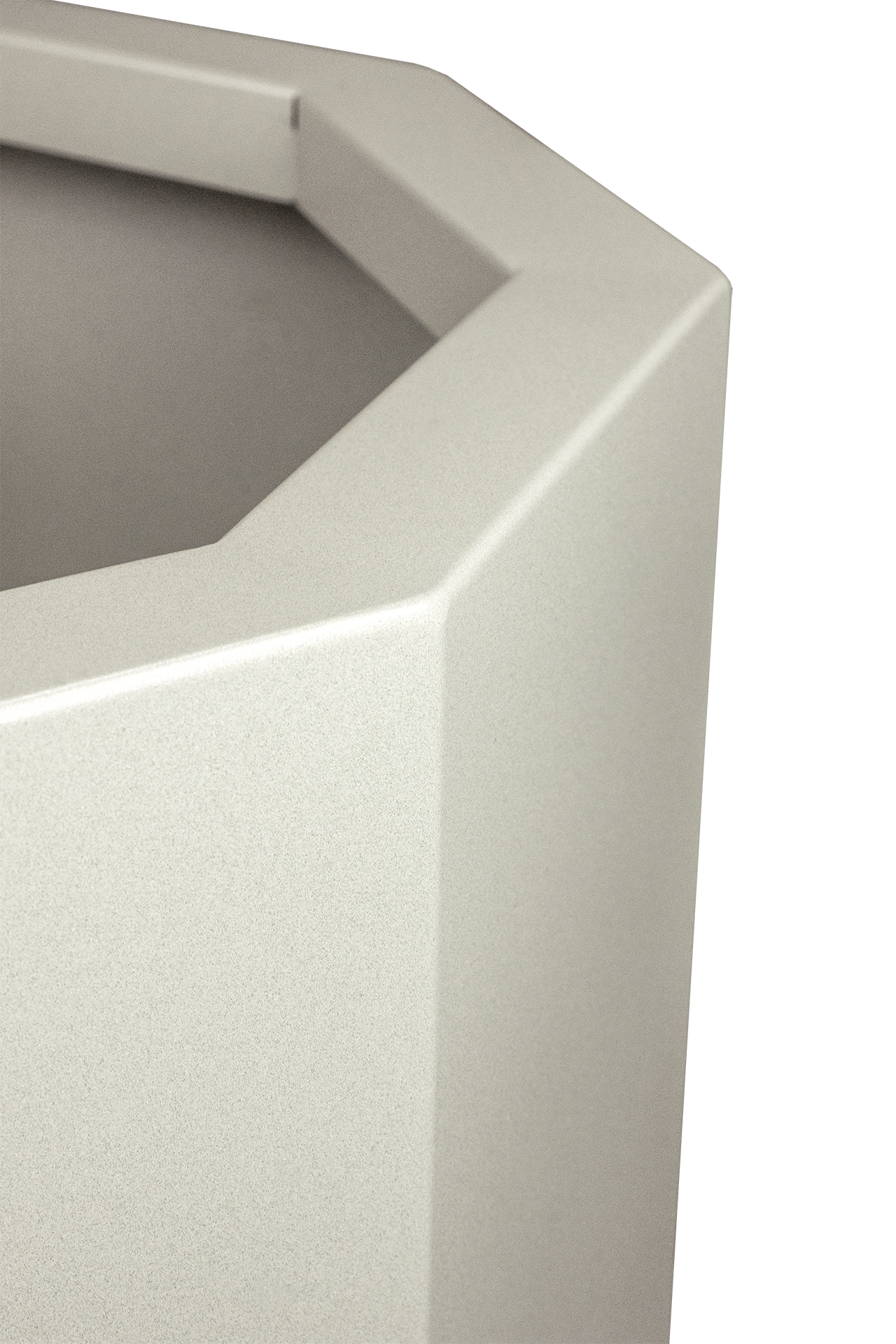 Pflanzkübel TENGE | 450 x 375 mm | ohne Pflanzeinsatz | mit Dämmung | mit Fußgestell | Bianco