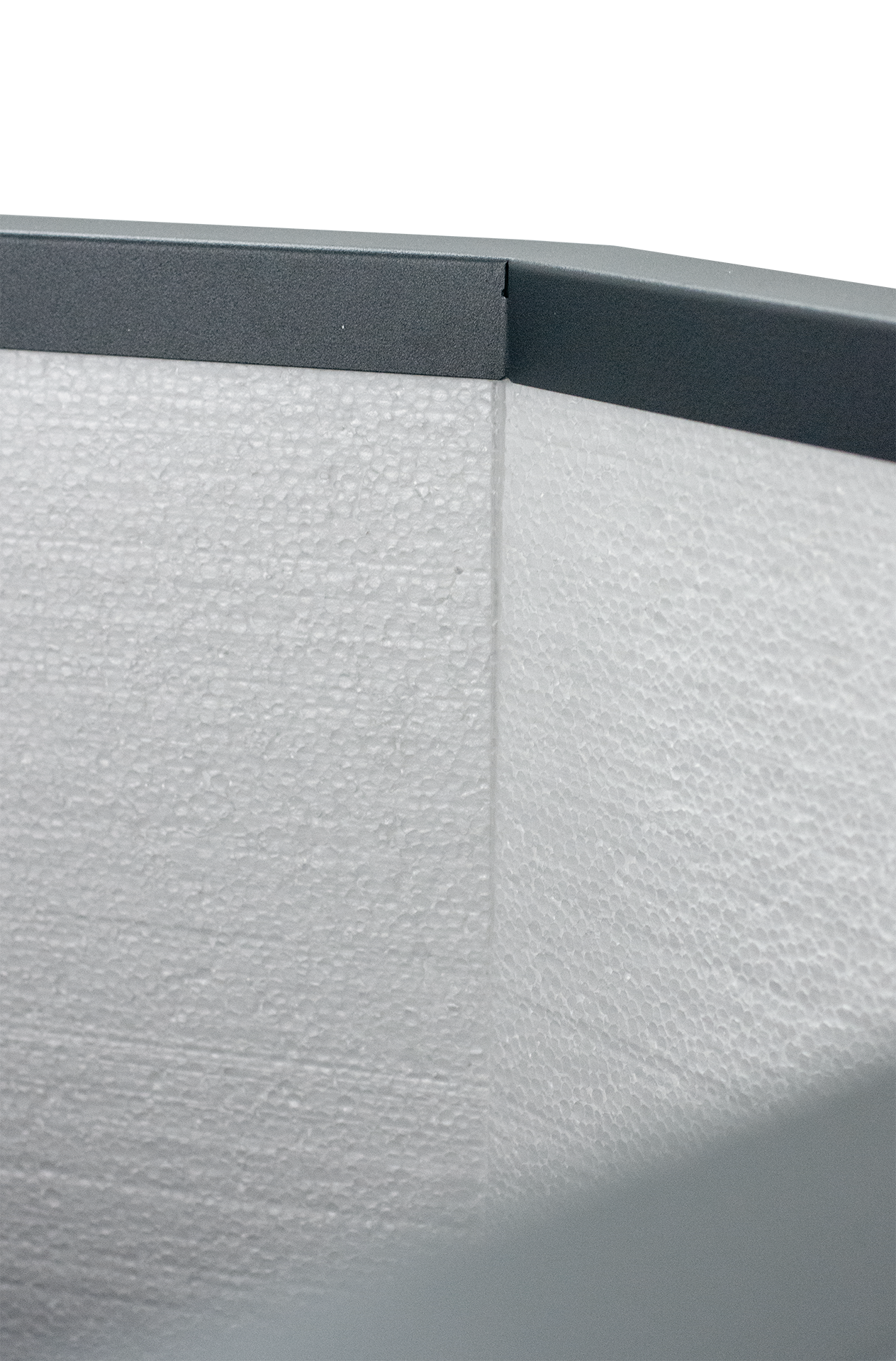 Pflanzkübel TENGE | 300 x 250 mm | ohne Pflanzeinsatz | mit Dämmung | Anthrazitgrau