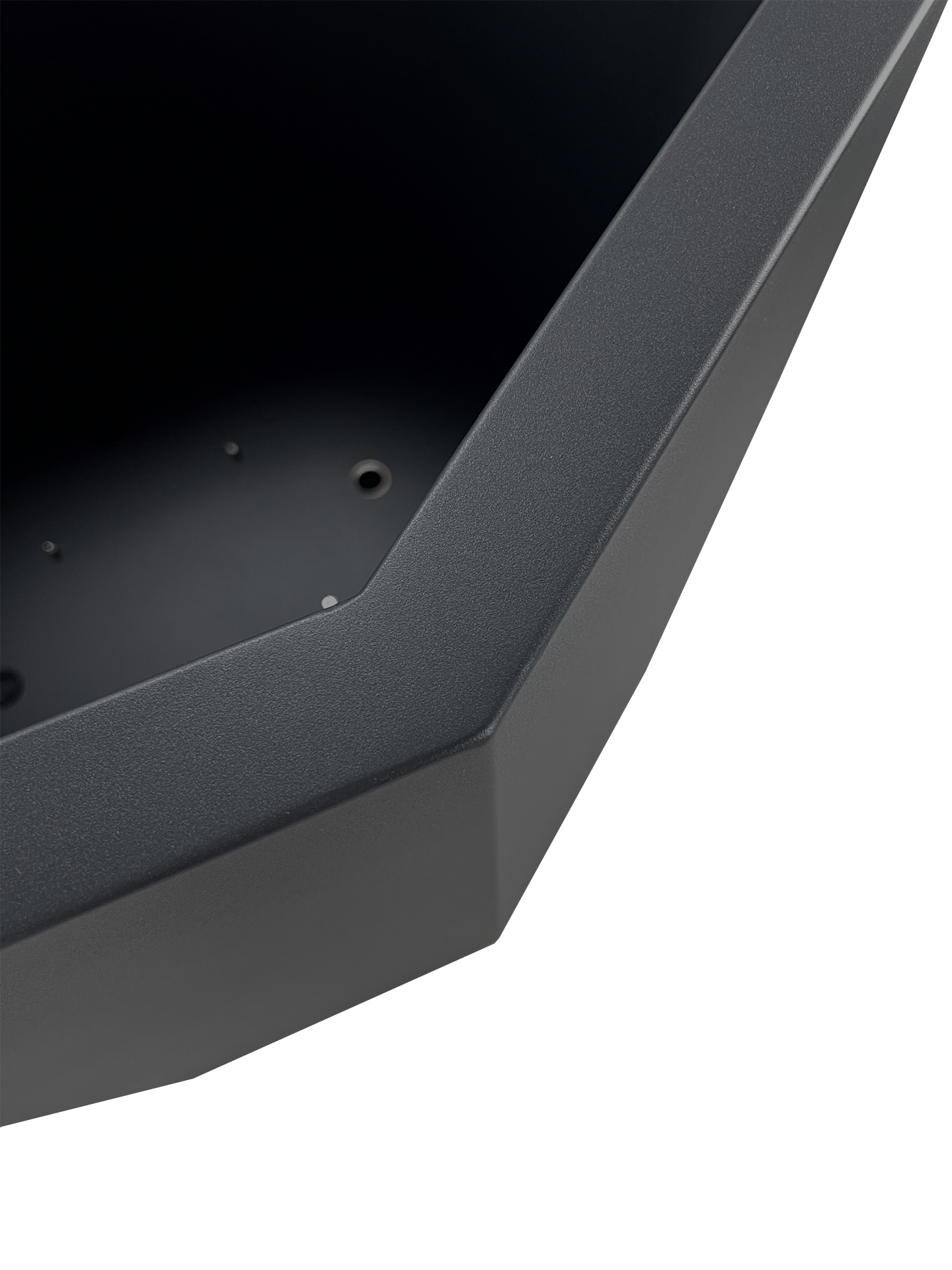 Pflanzkübel TENGE | 750 x 625 mm | ohne Pflanzeinsatz | mit Dämmung | Schwarz
