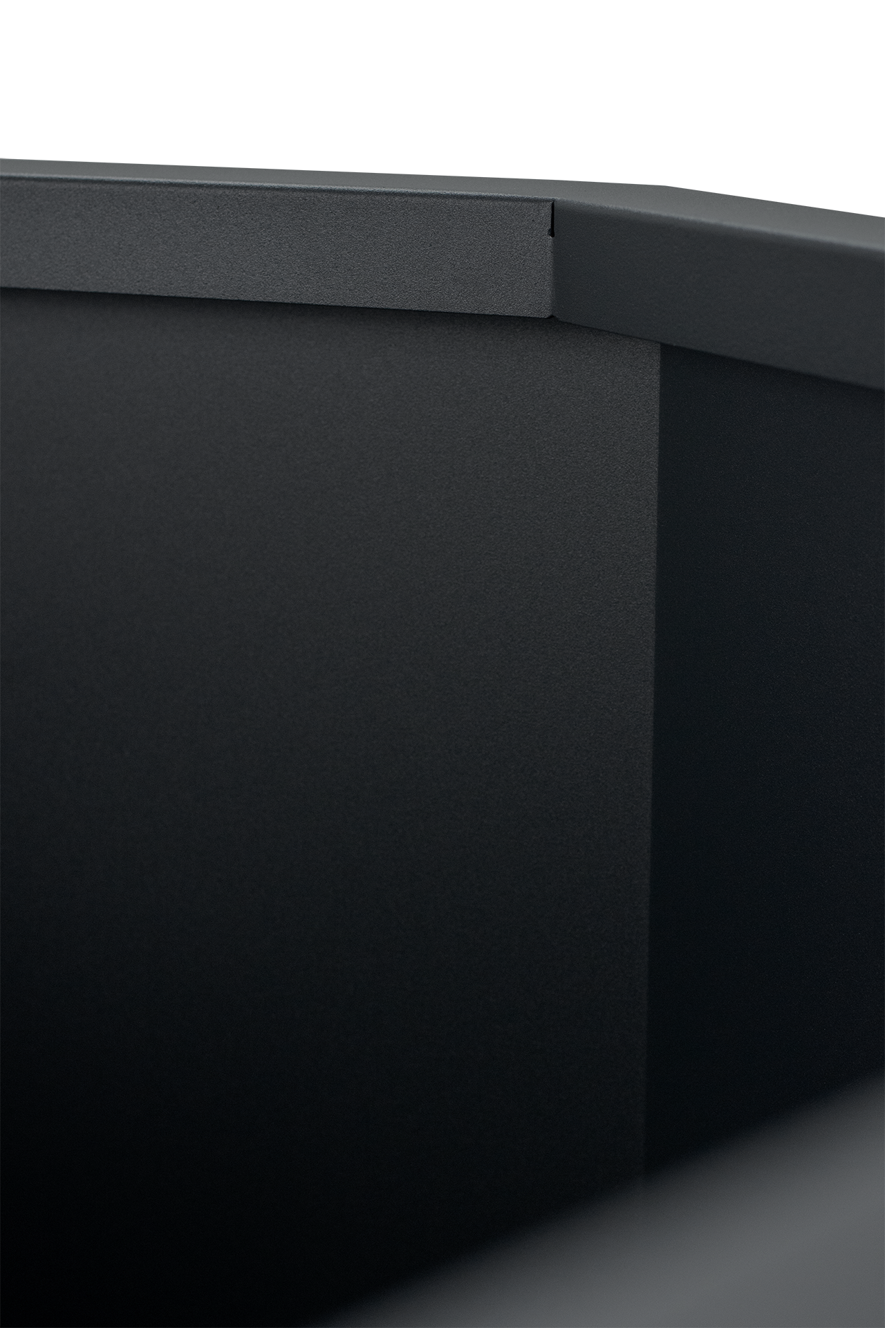 Pflanzkübel TENGE | 600 x 500 mm | ohne Pflanzeinsatz | ohne Dämmung | Schwarz