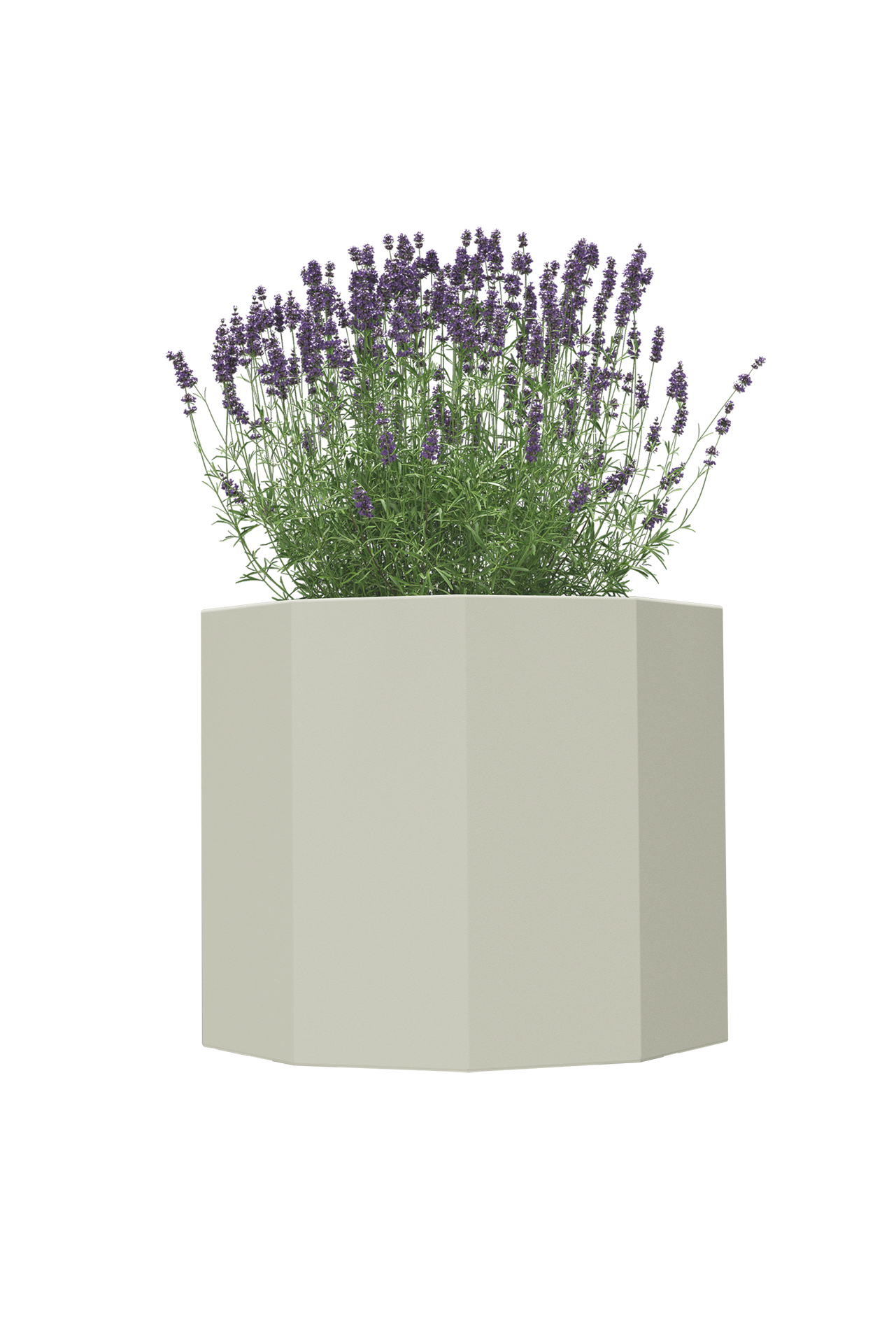Pflanzkübel TENGE | 300 x 250 mm | mit Pflanzeinsatz | ohne Dämmung | Bianco
