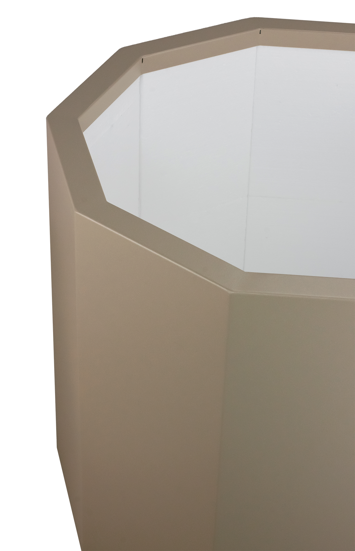 Pflanzkübel TENGE | 300 x 250 mm | ohne Pflanzeinsatz | mit Dämmung | Sparkling Champagne