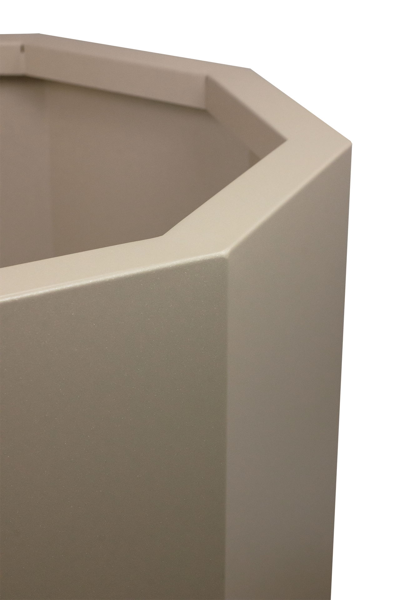 Pflanzkübel TENGE | 300 x 250 mm | ohne Pflanzeinsatz | ohne Dämmung | mit Fußgestell | Sparkling Champagne
