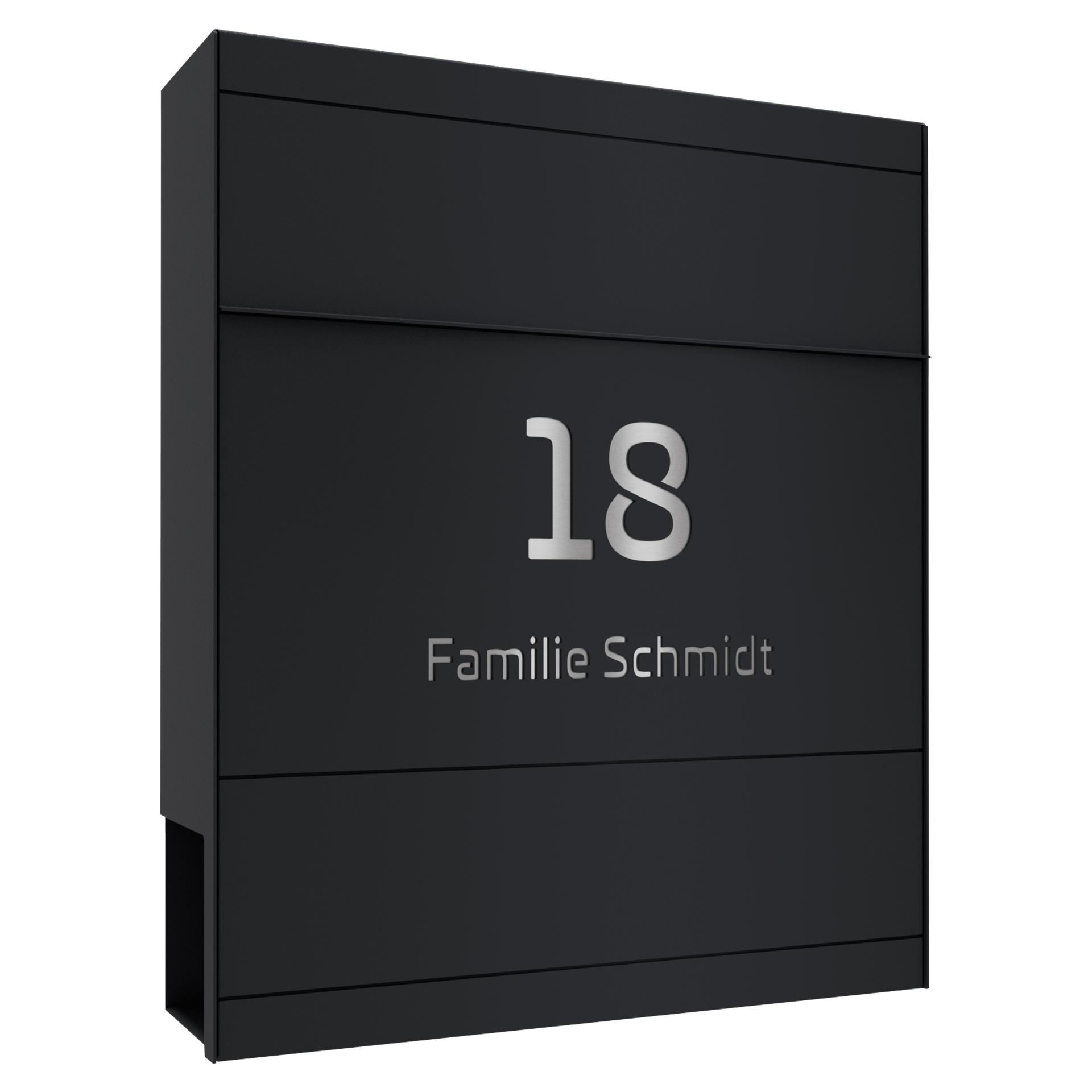 Briefkasten FIVE SELECT | Mit Zeitungsfach | Anthrazitgrau RAL 7016