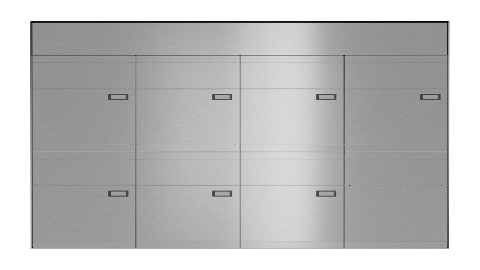 Briefkastenanlage NINE | 7 Briefkästen | Aufputzmontage | Edelstahl