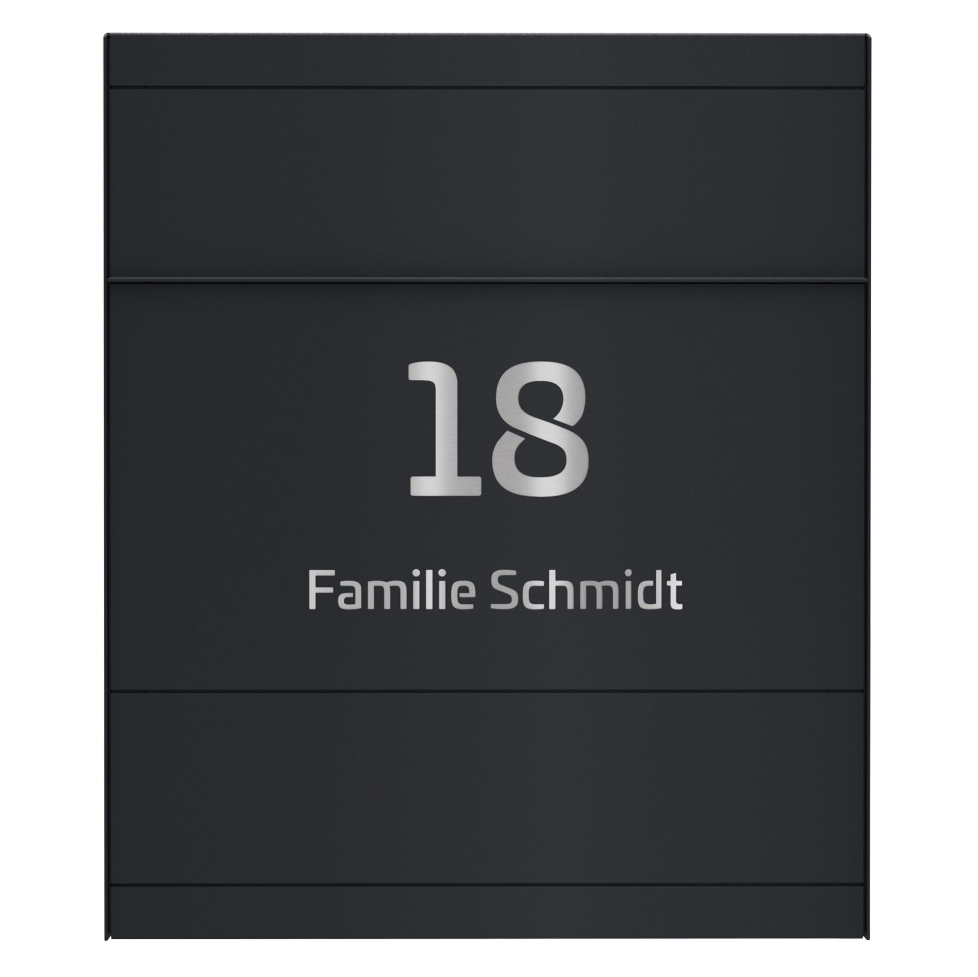Briefkasten FIVE SELECT | Mit Zeitungsfach | Anthrazitgrau RAL 7016