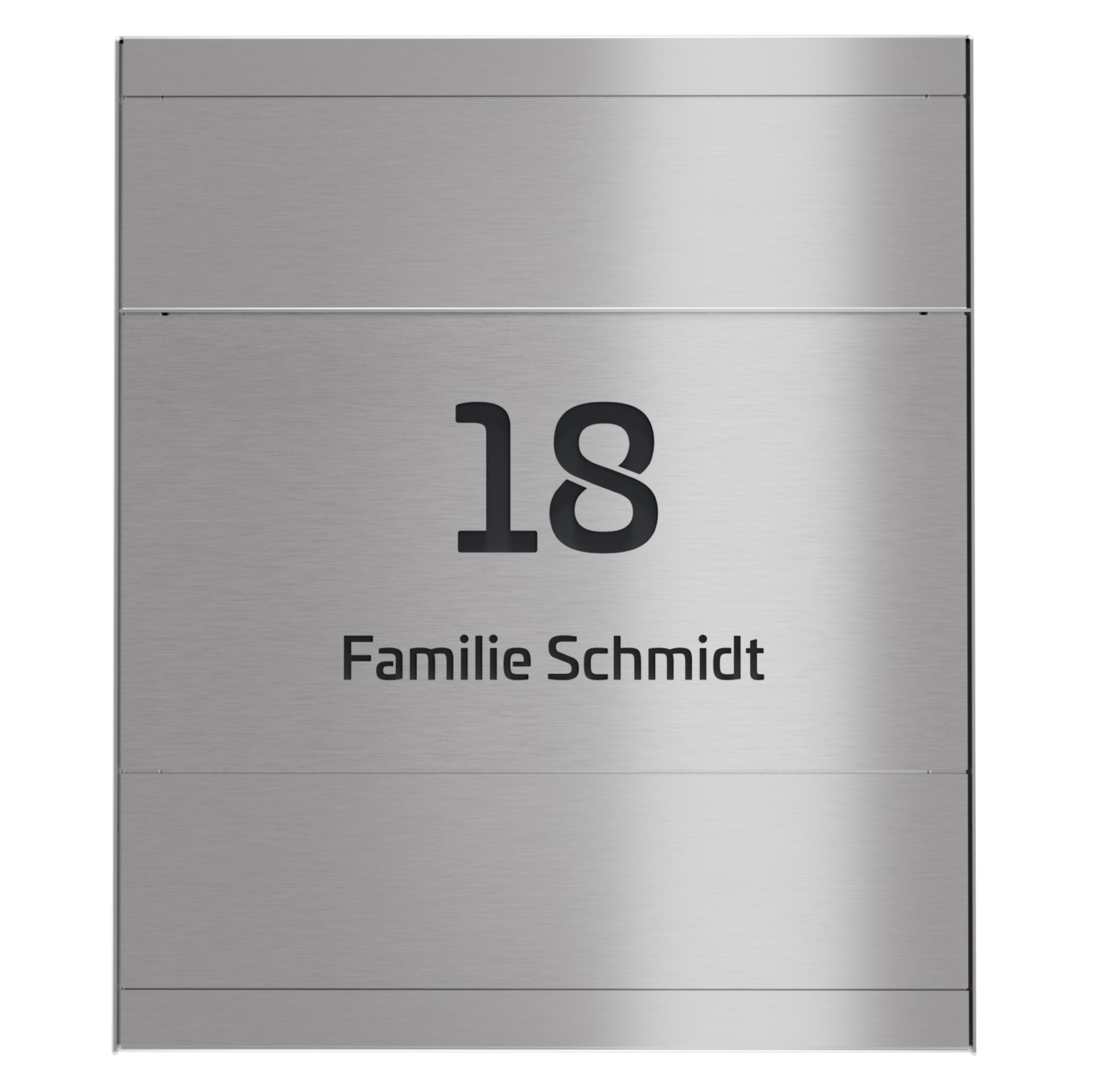Edelstahl Briefkasten FIVE SELECT | Mit Zeitungsfach | Edelstahl
