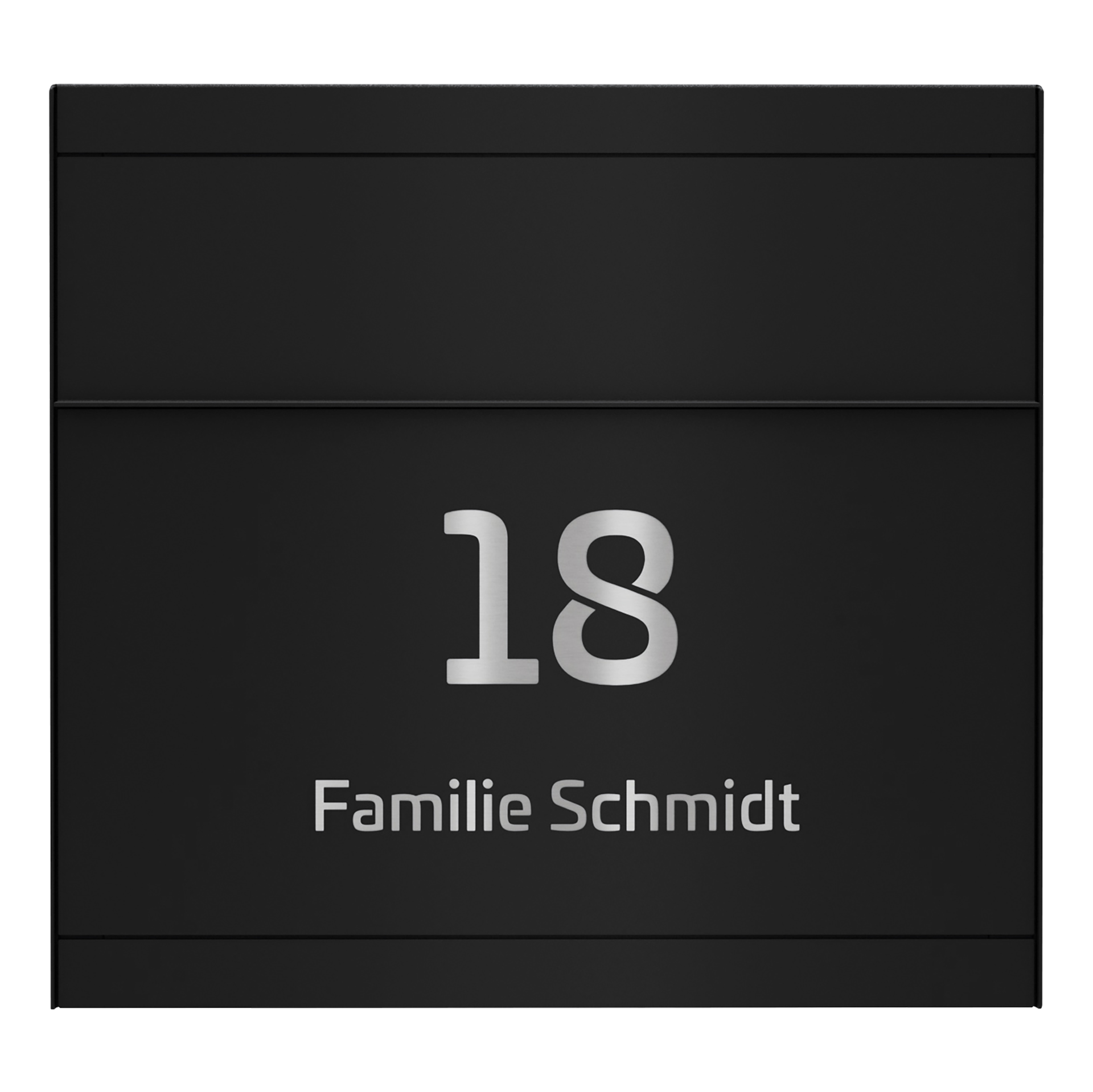 Briefkasten FOUR SELECT | Ohne Zeitungsfach | Tiefschwarz RAL 9005