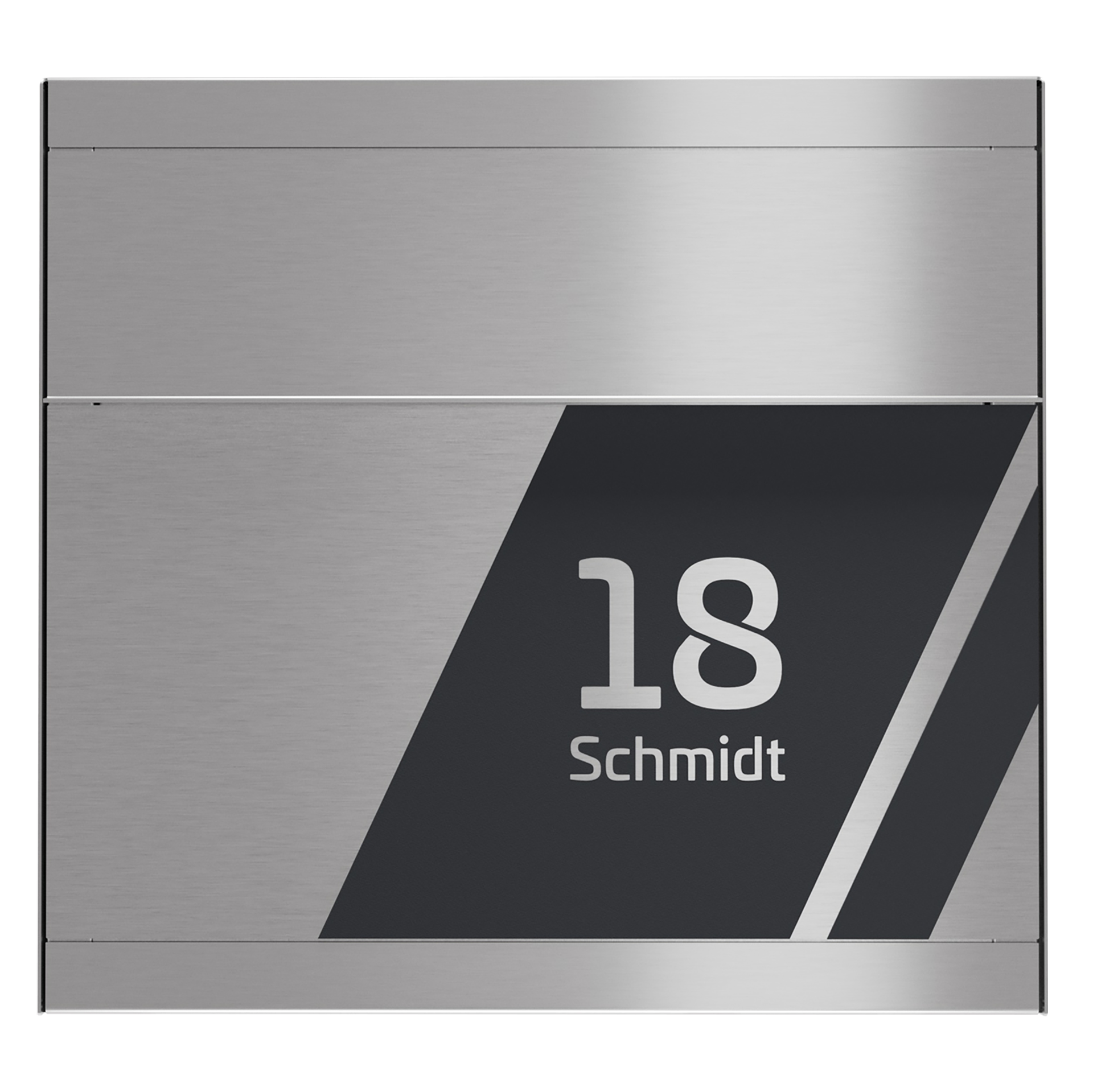 Briefkasten FOUR SKEW | Ohne Zeitungsfach | Edelstahl