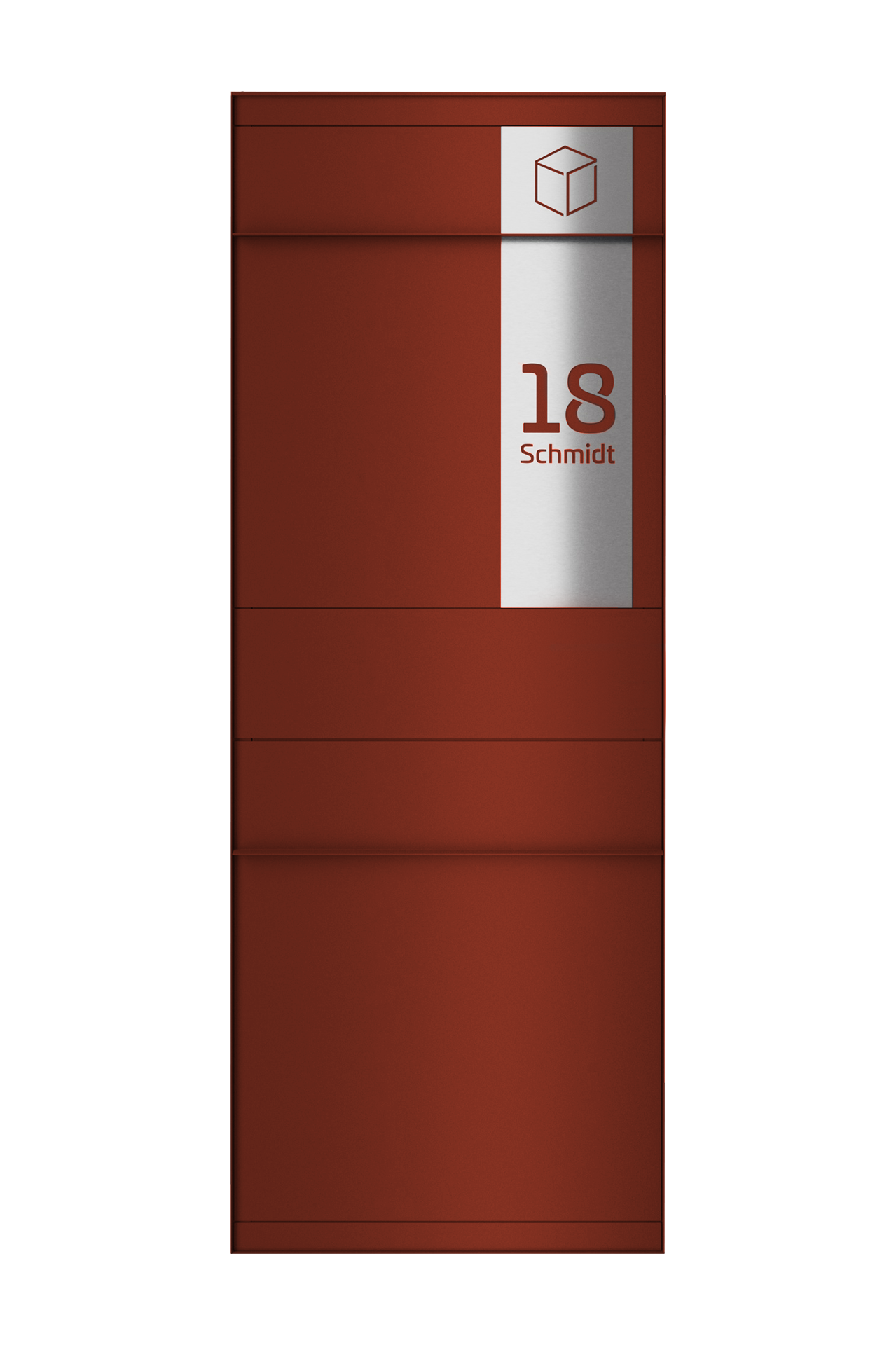 Paketbox SEVEN SQUARE Ohne Funktionstechnik | Vorderseitige Entnahme | ohne Briefkasten | in Wunschfarbe