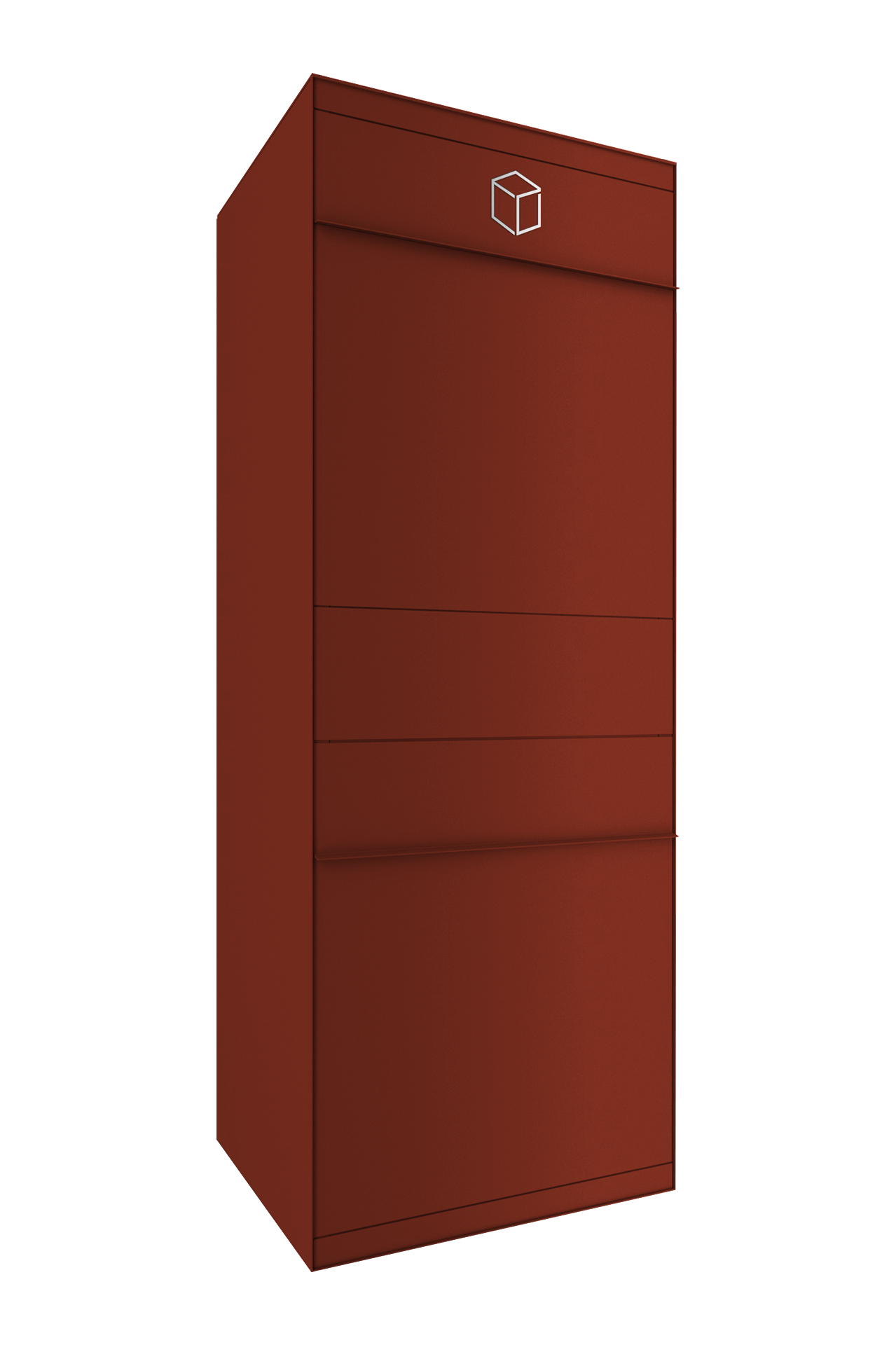 Paketbox SEVEN | Entnahmeseite: Vorderseite | ohne Briefkasten | in Wunschfarbe