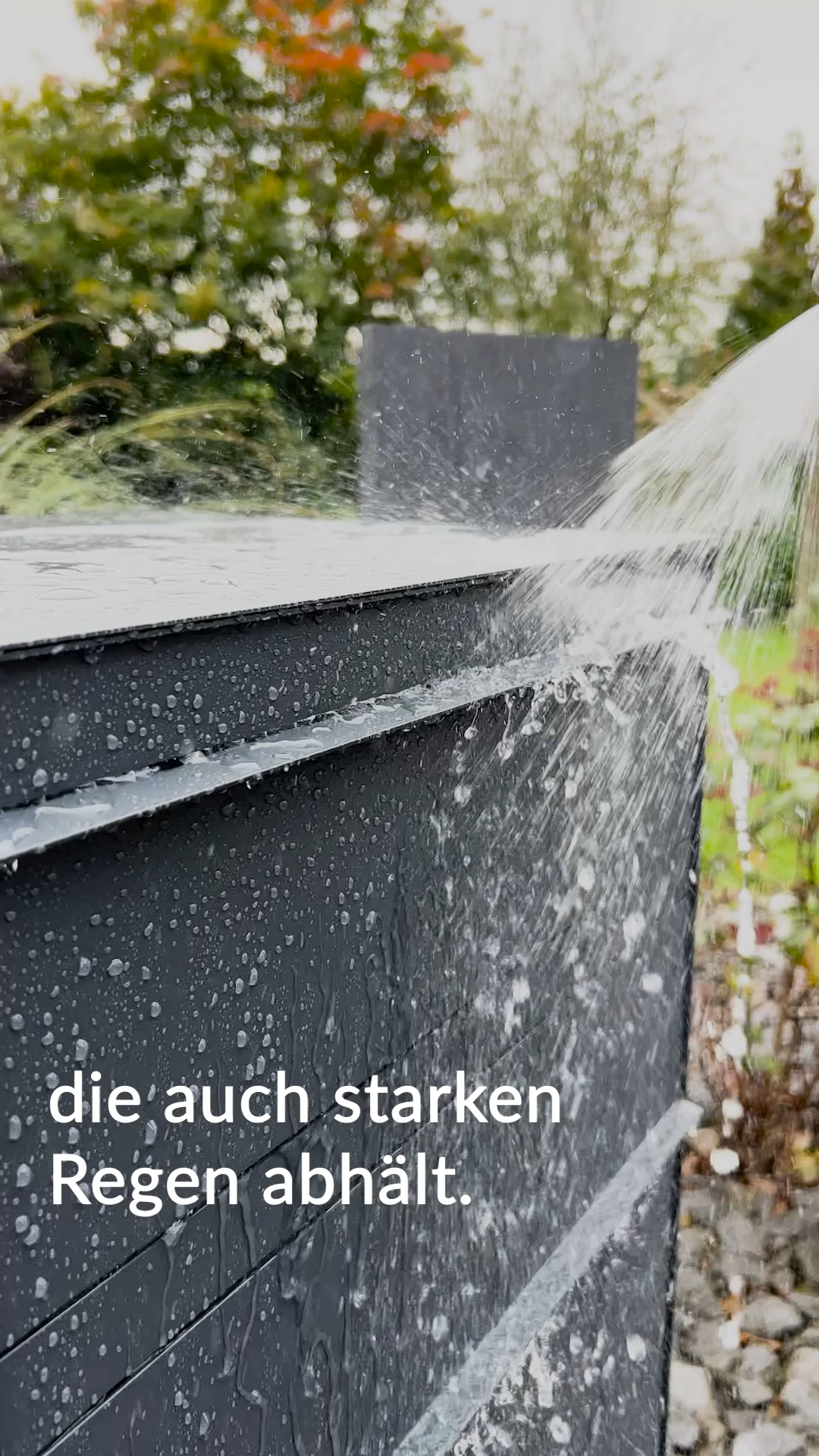 Paketbox SEVEN SQUARE | Entnahmeseite: Vorderseite | 1 Briefkasten | Anthrazitgrau RAL 7016