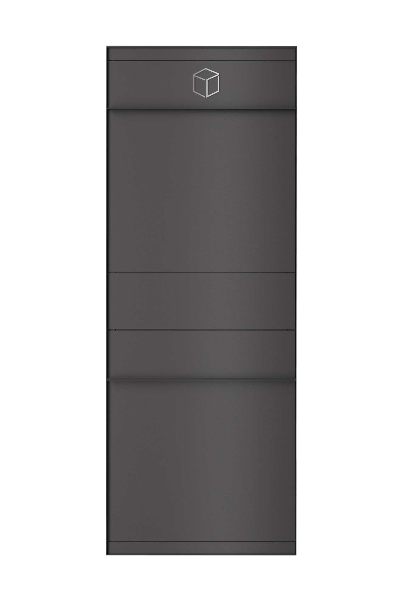 Paketbox SEVEN | Entnahmeseite: Vorderseite | Eisenglimmer Grau DB703