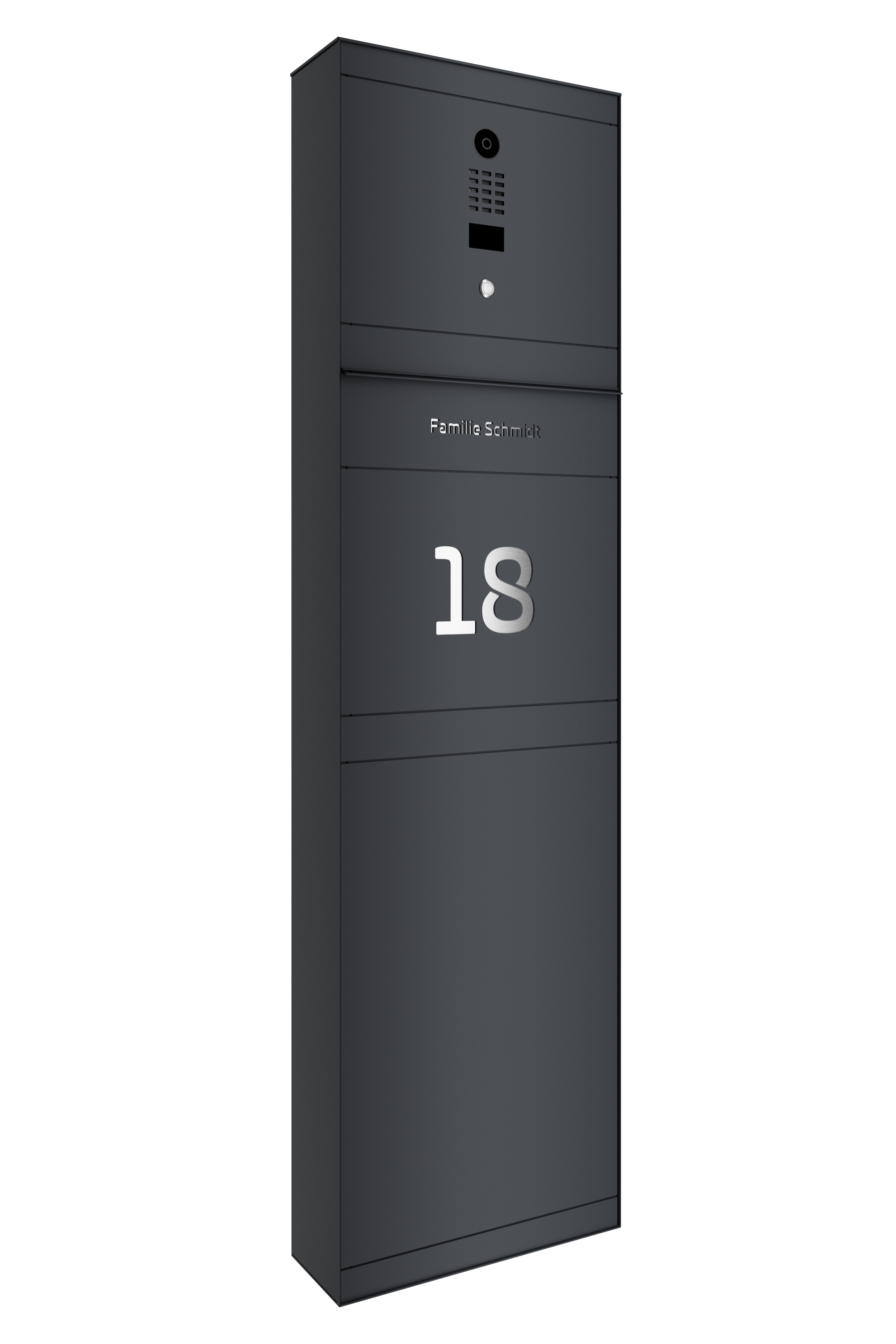 Standbriefkasten SELECT | mit Doorbird | Ohne Zeitungsfach | Anthrazitgrau RAL 7016