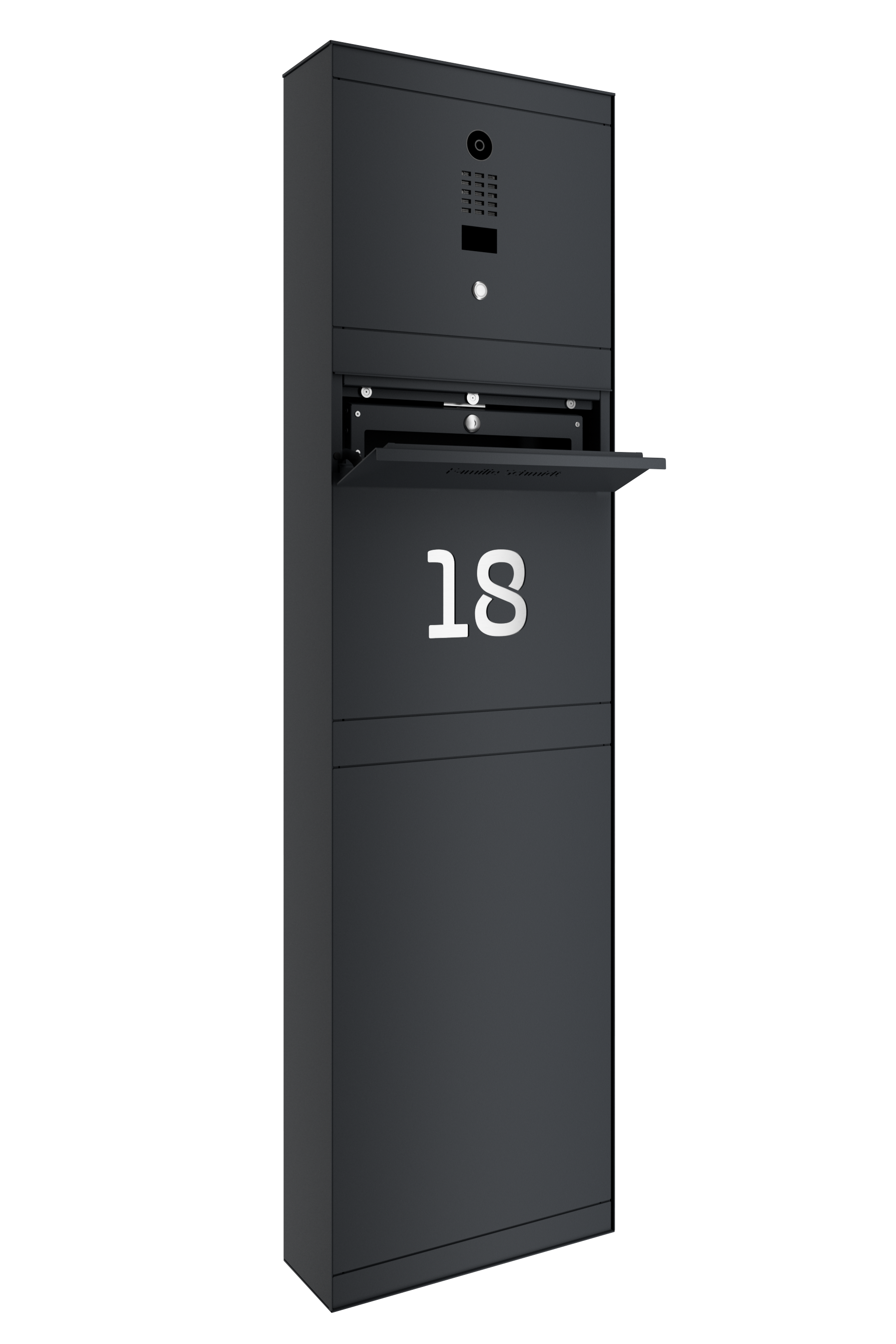 Standbriefkasten SELECT | mit Doorbird | Ohne Zeitungsfach | Anthrazitgrau RAL 7016