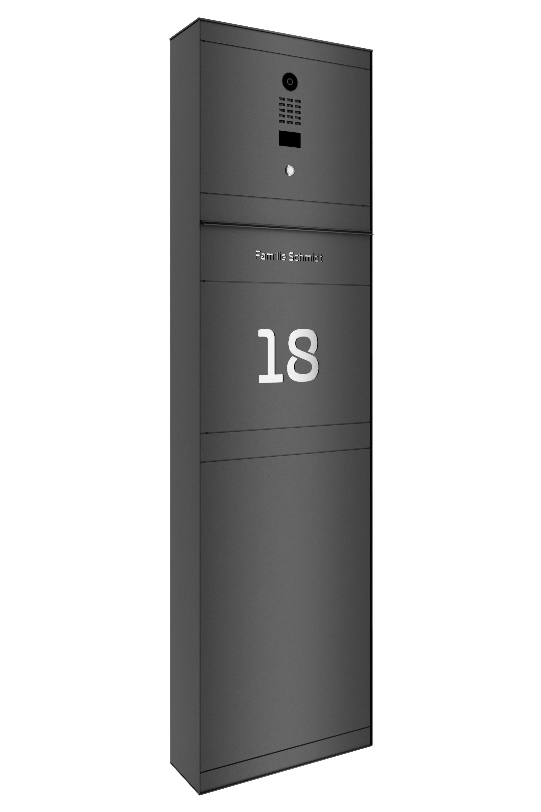 Standbriefkasten SELECT | mit Doorbird | Ohne Zeitungsfach | Eisenglimmer Grau DB703