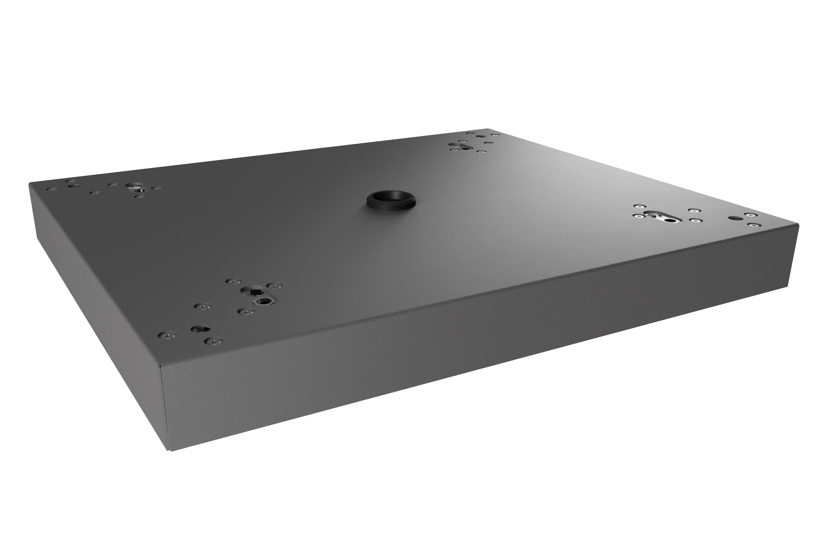 Montagesockel für Paketbox SEVEN | zum Aufschrauben | Eisenglimmer-Grau DB703