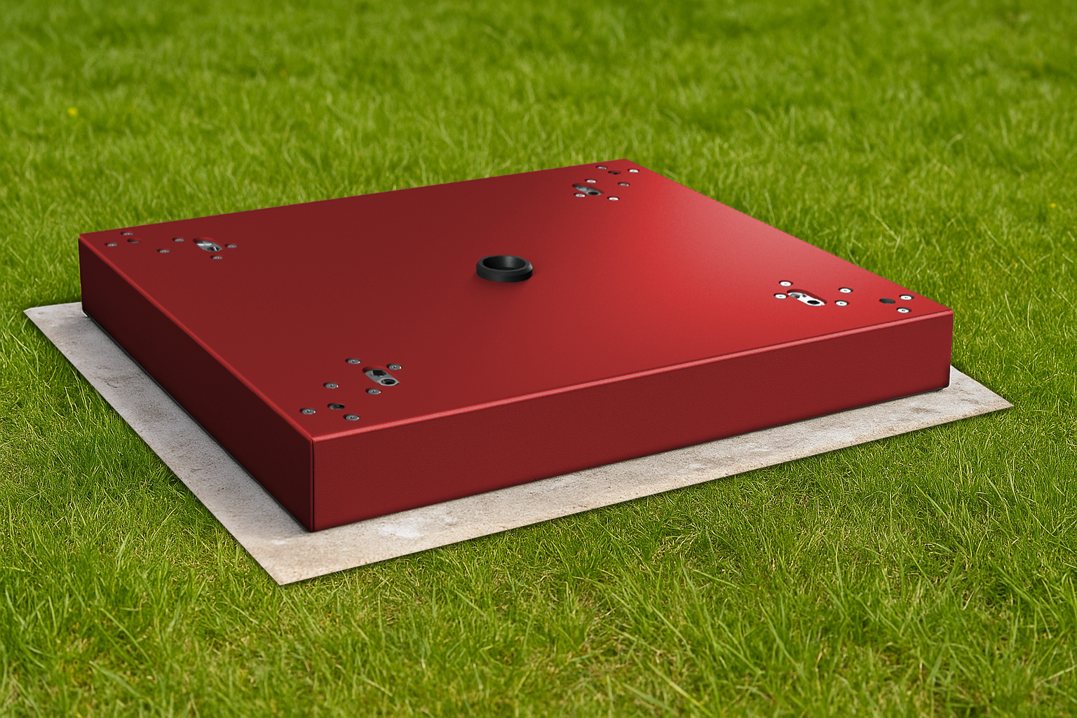 Montagesockel für Paketbox SEVEN | zum Einbetonieren | in Wunschfarbe