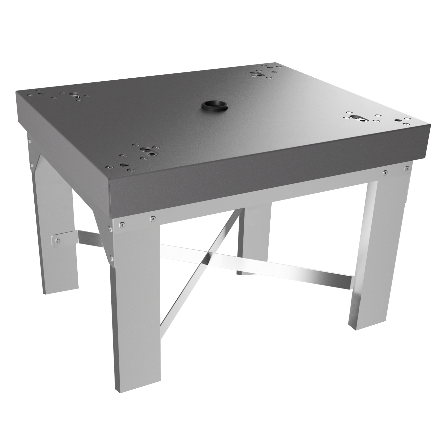 Montagesockel für Paketbox SEVEN | zum Einbetonieren | Eisenglimmer-Grau DB703