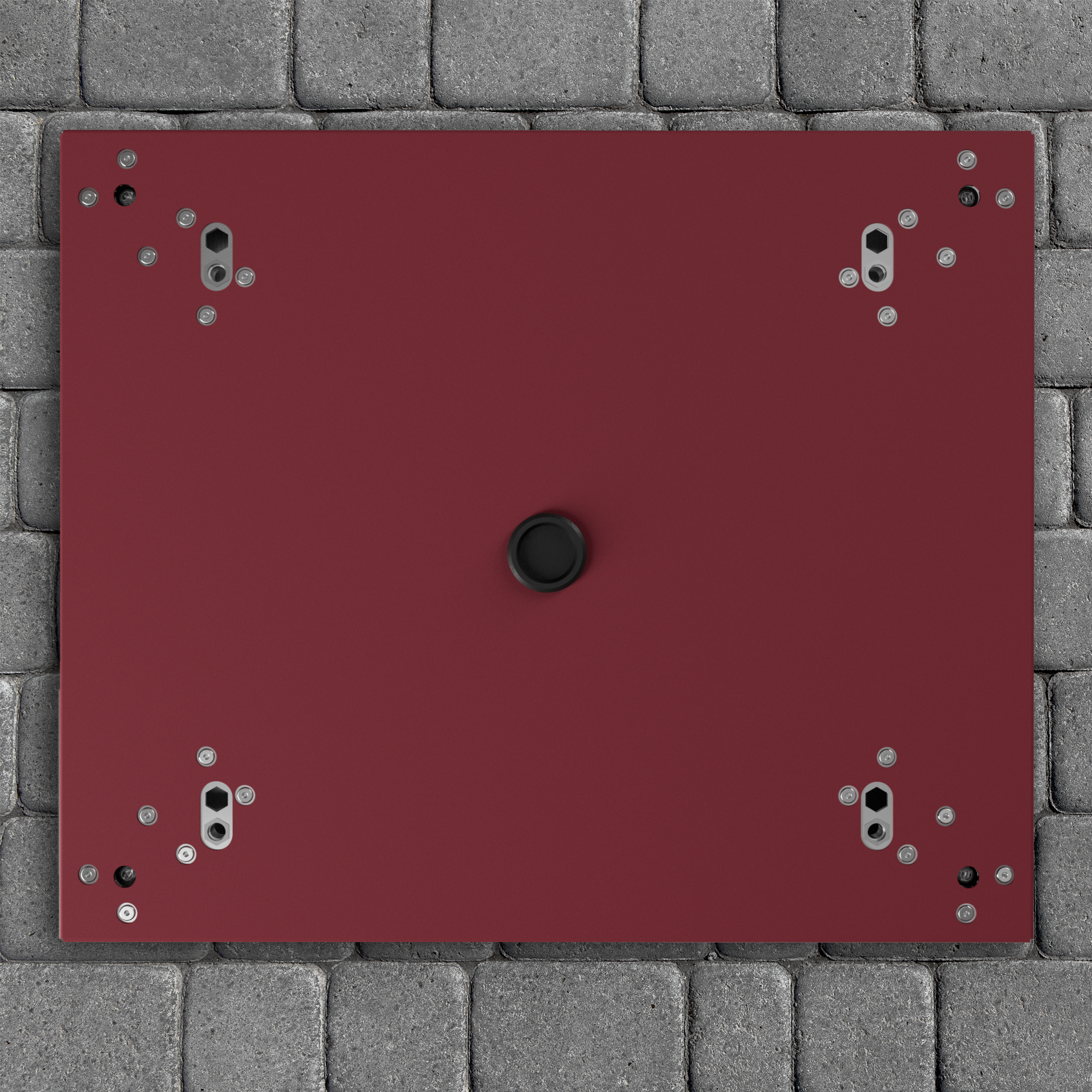 Montagesockel für Paketbox SEVEN | zum Aufschrauben | in Wunschfarbe