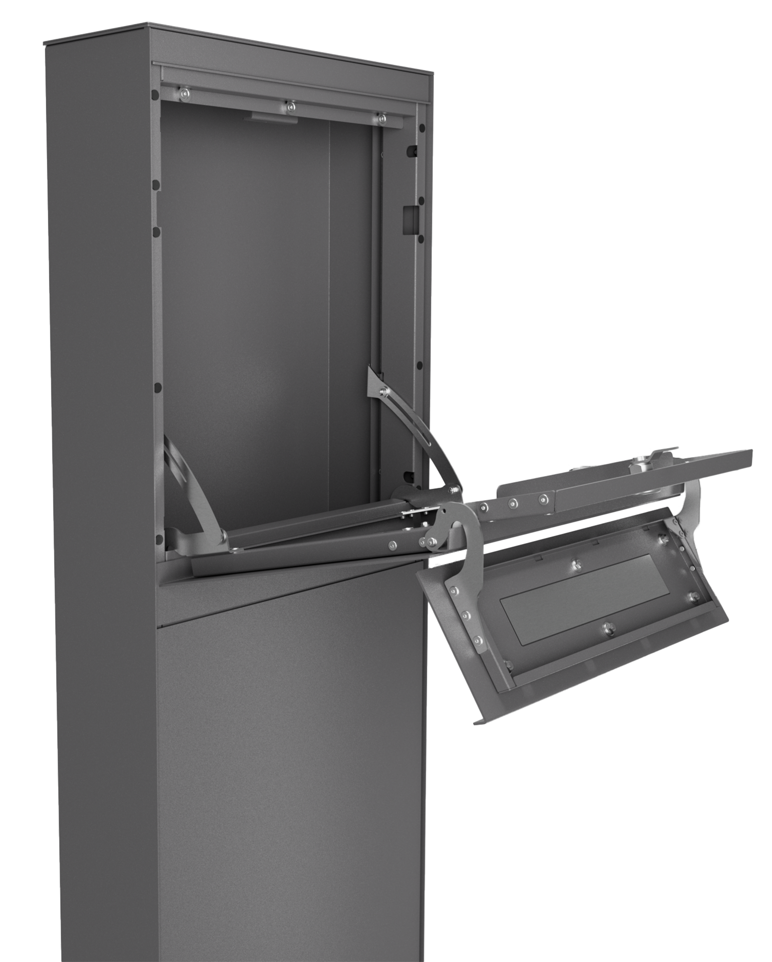 Standbriefkasten SELECT | ohne Funktionstechnik | Ohne Zeitungsfach | Eisenglimmer Grau DB703