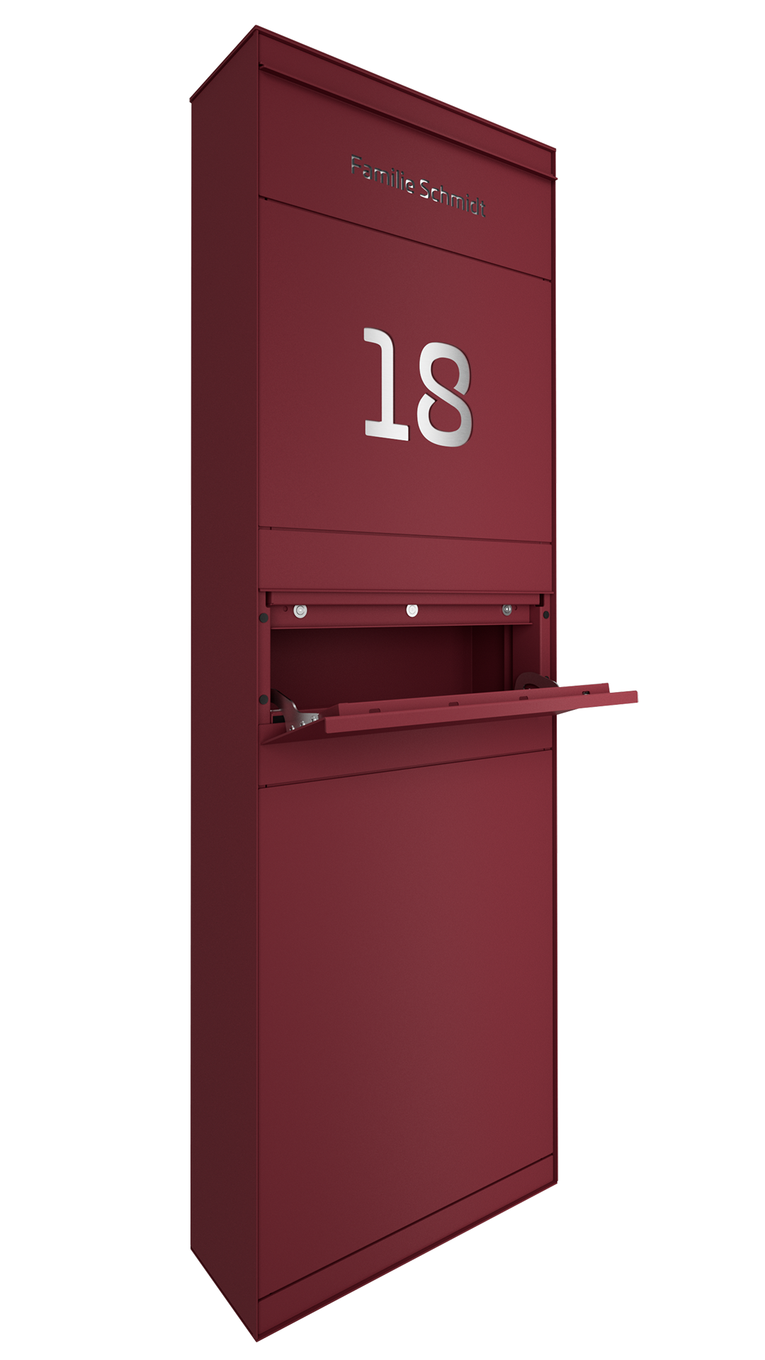 Standbriefkasten SELECT | ohne Funktionstechnik | Mit Zeitungsfach | Wunschfarbe