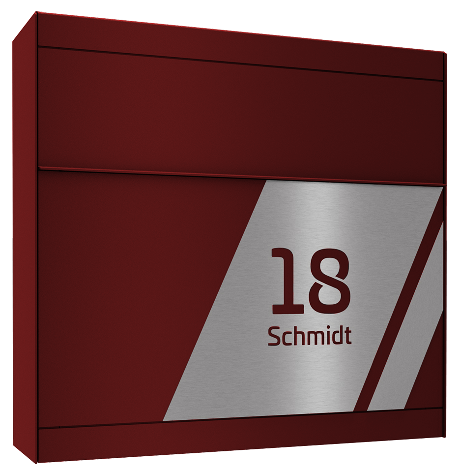 Briefkasten FOUR SKEW | Ohne Zeitungsfach | Wunschfarbe
