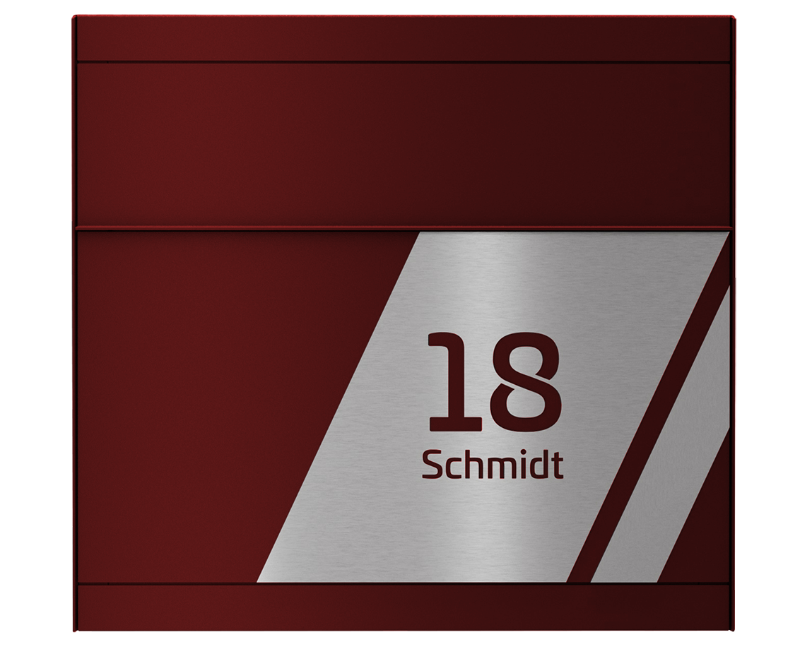 Briefkasten FOUR SKEW | Ohne Zeitungsfach | Wunschfarbe