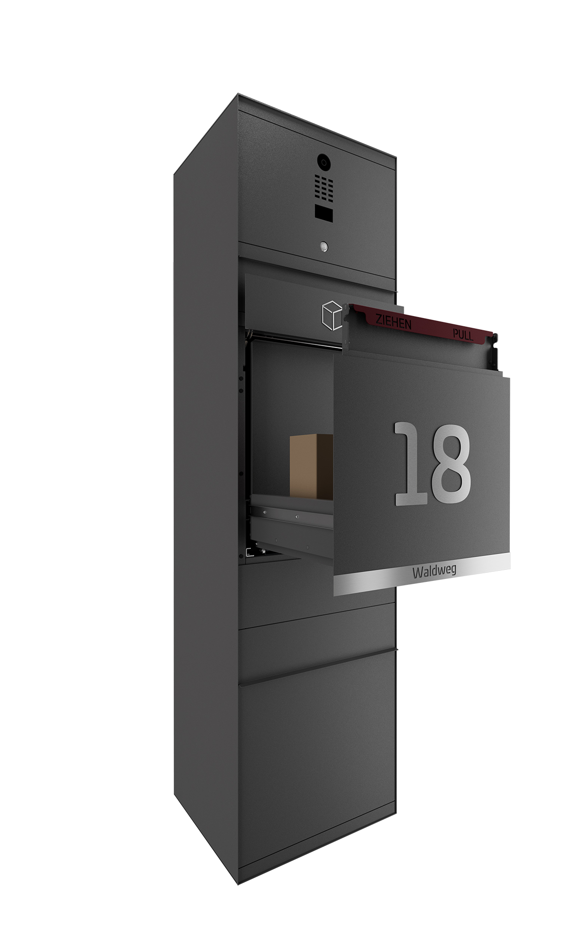 Paketbox mit DoorBird-Videotechnik DB703