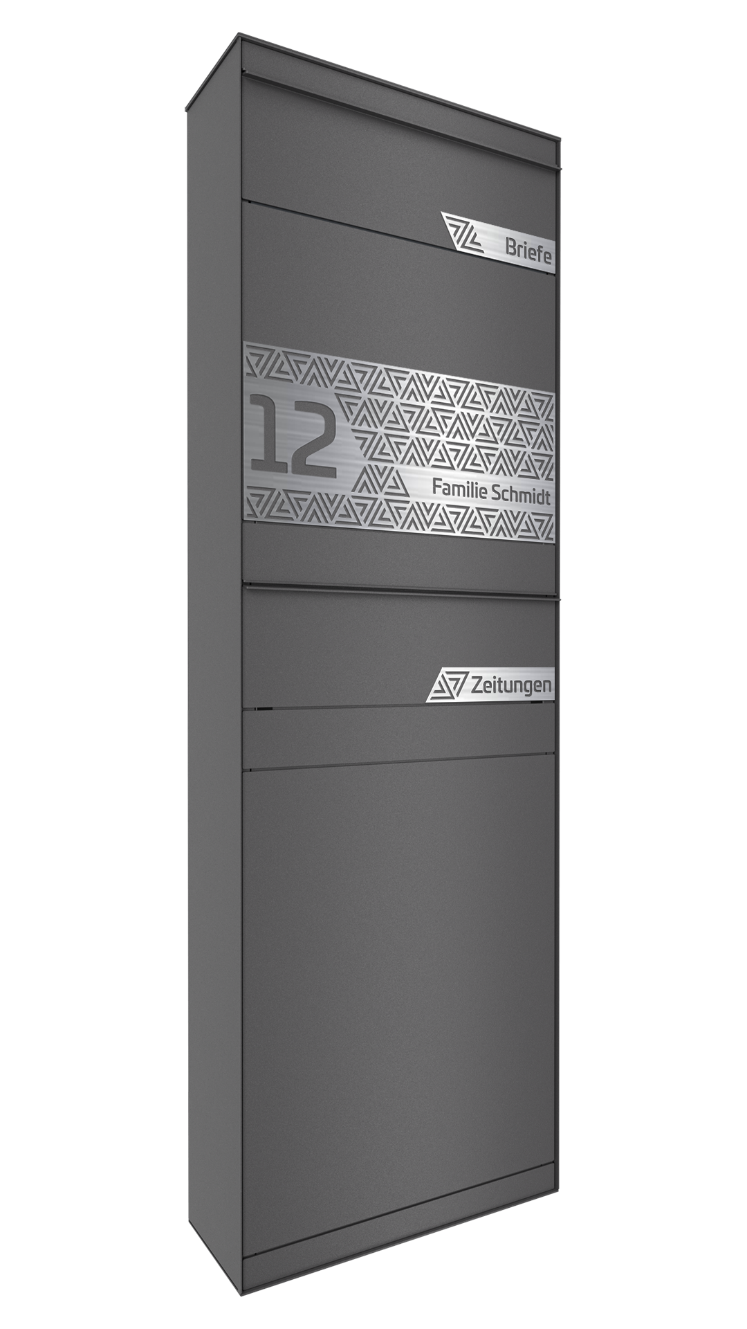 Standbriefkasten mit Zeitungsfach DB703